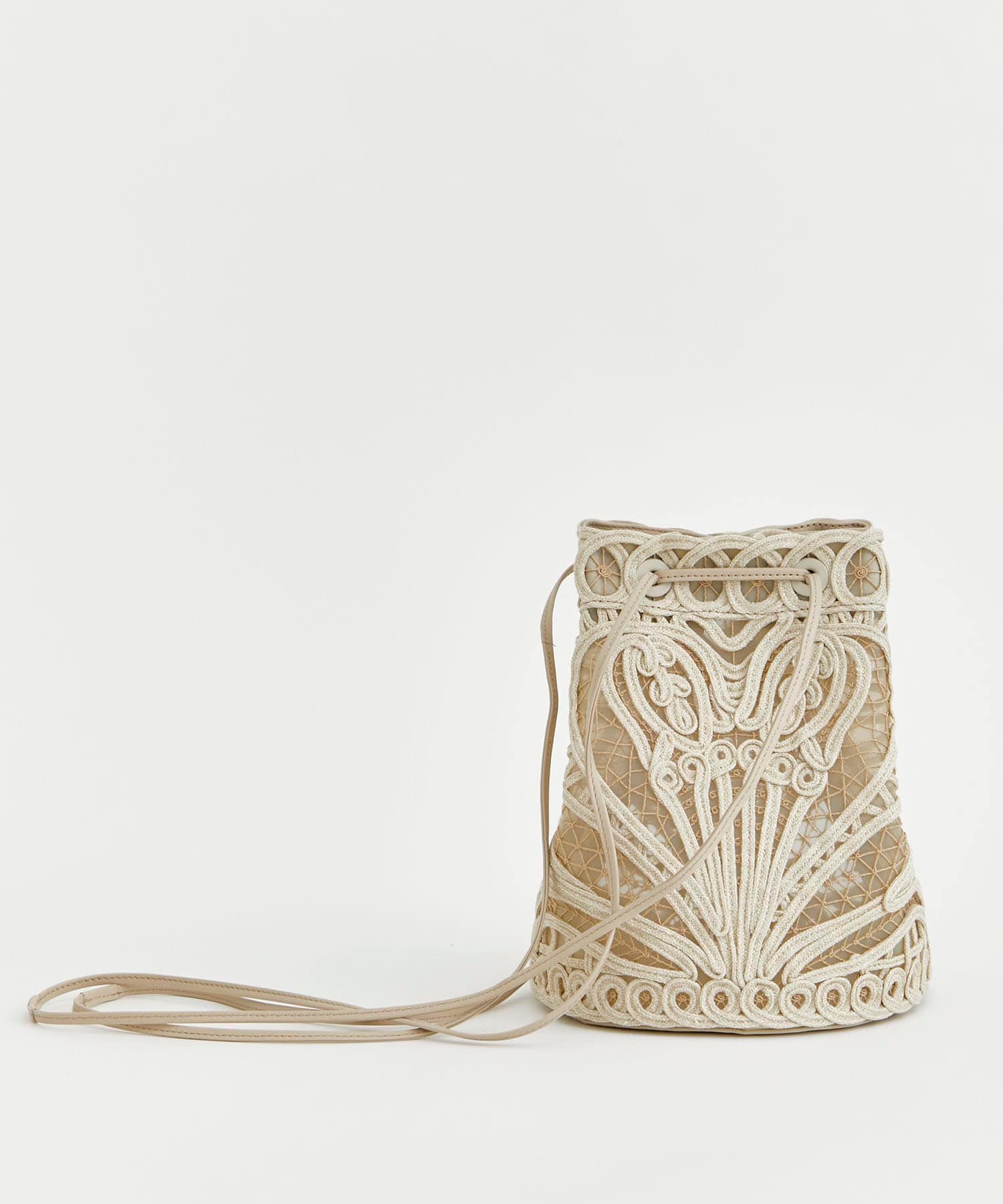 Cording Embroidery Bucket Bag Mame Kurogouchi
