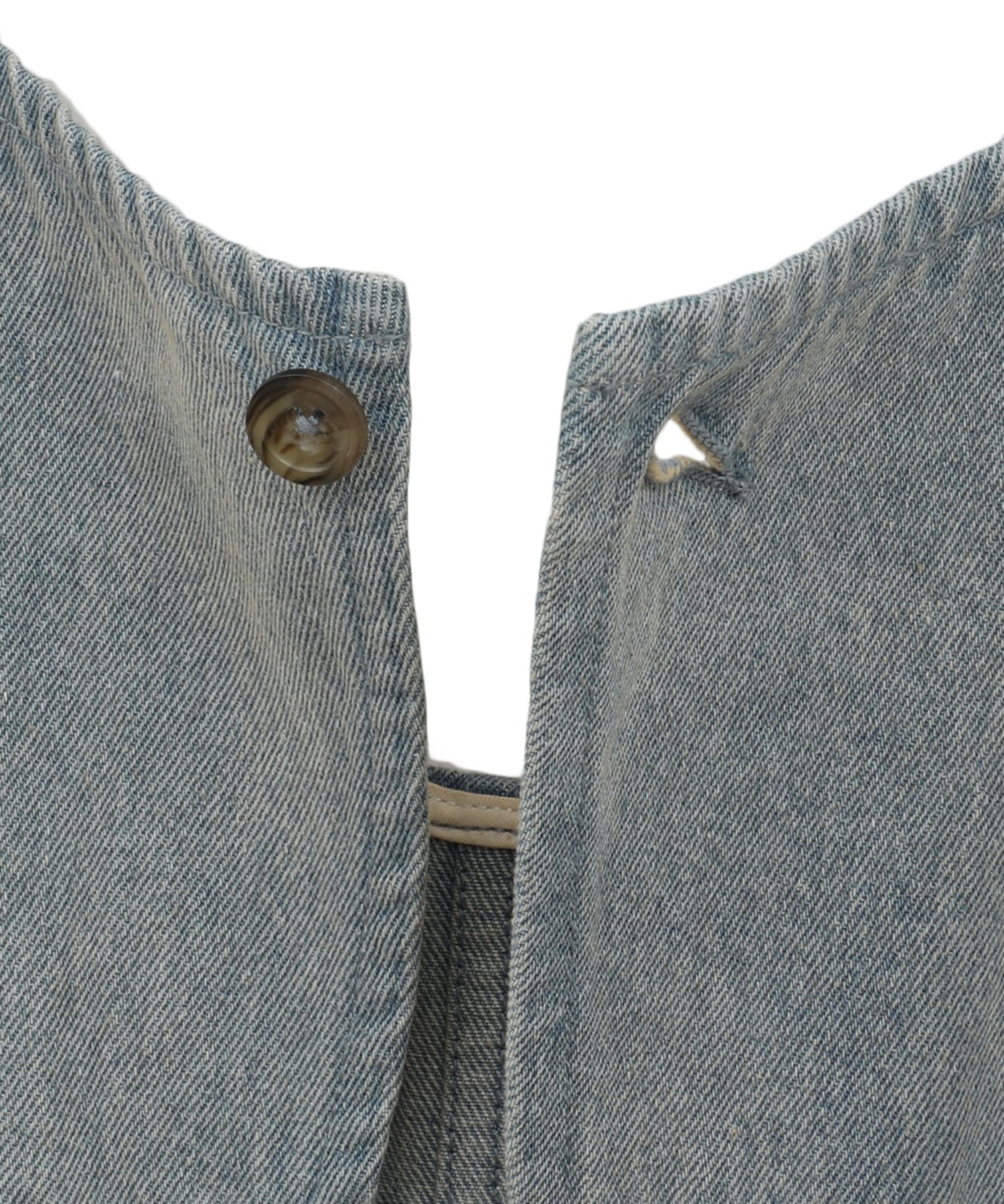 BACK OPEN DENIM ALL IN ONE CLANE