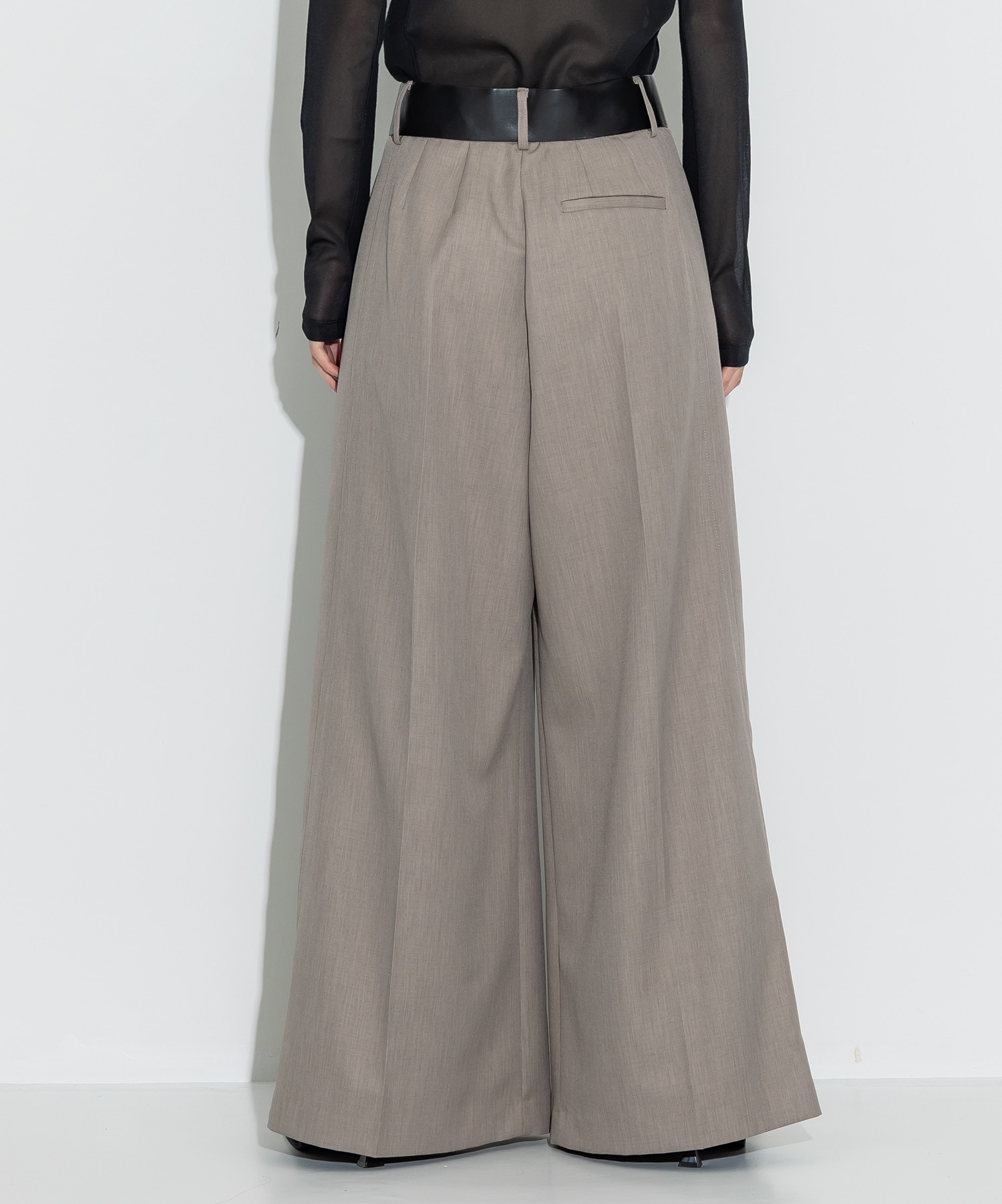 Leather Belted Trousers STUDIOUS