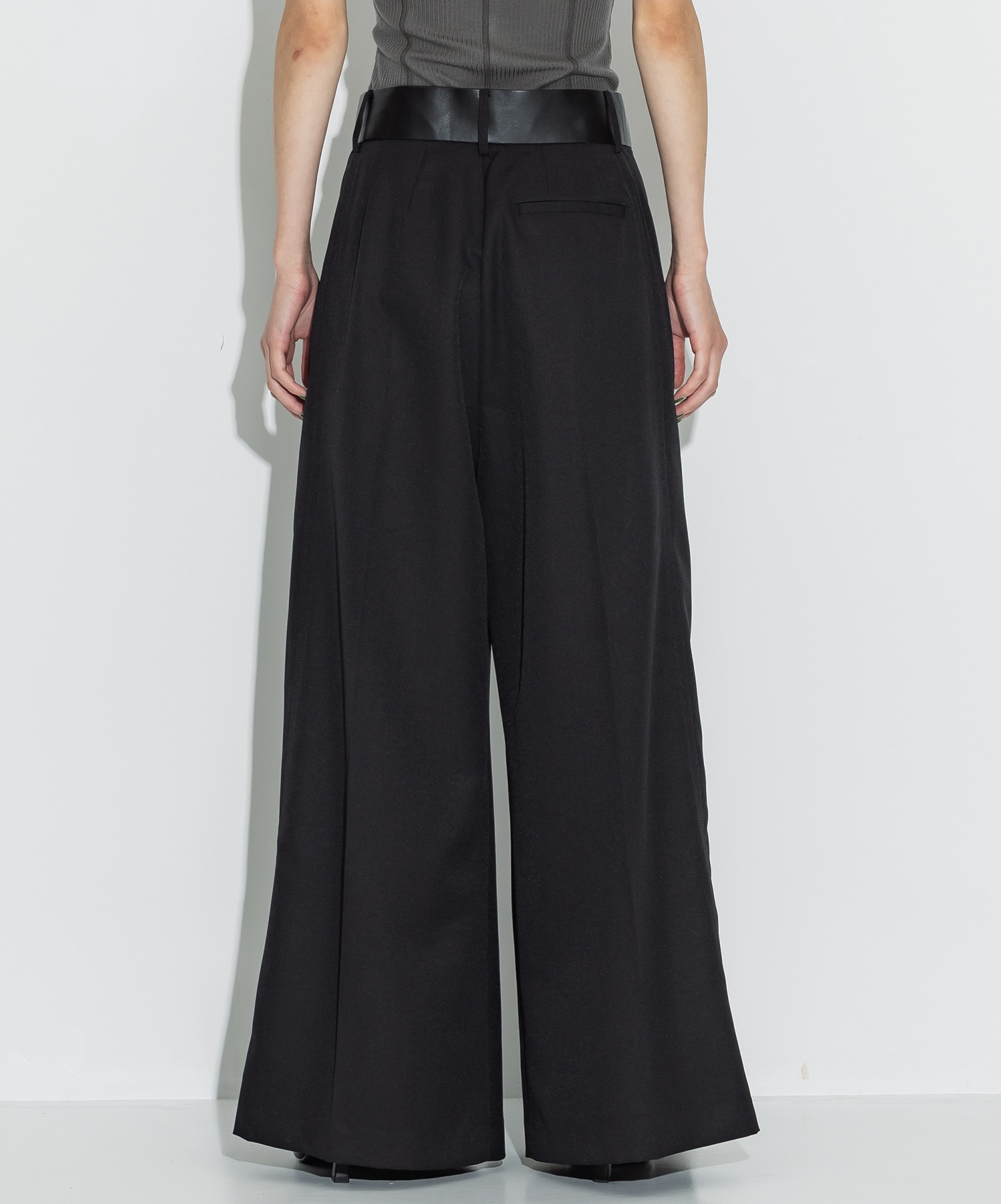 Leather Belted Trousers STUDIOUS