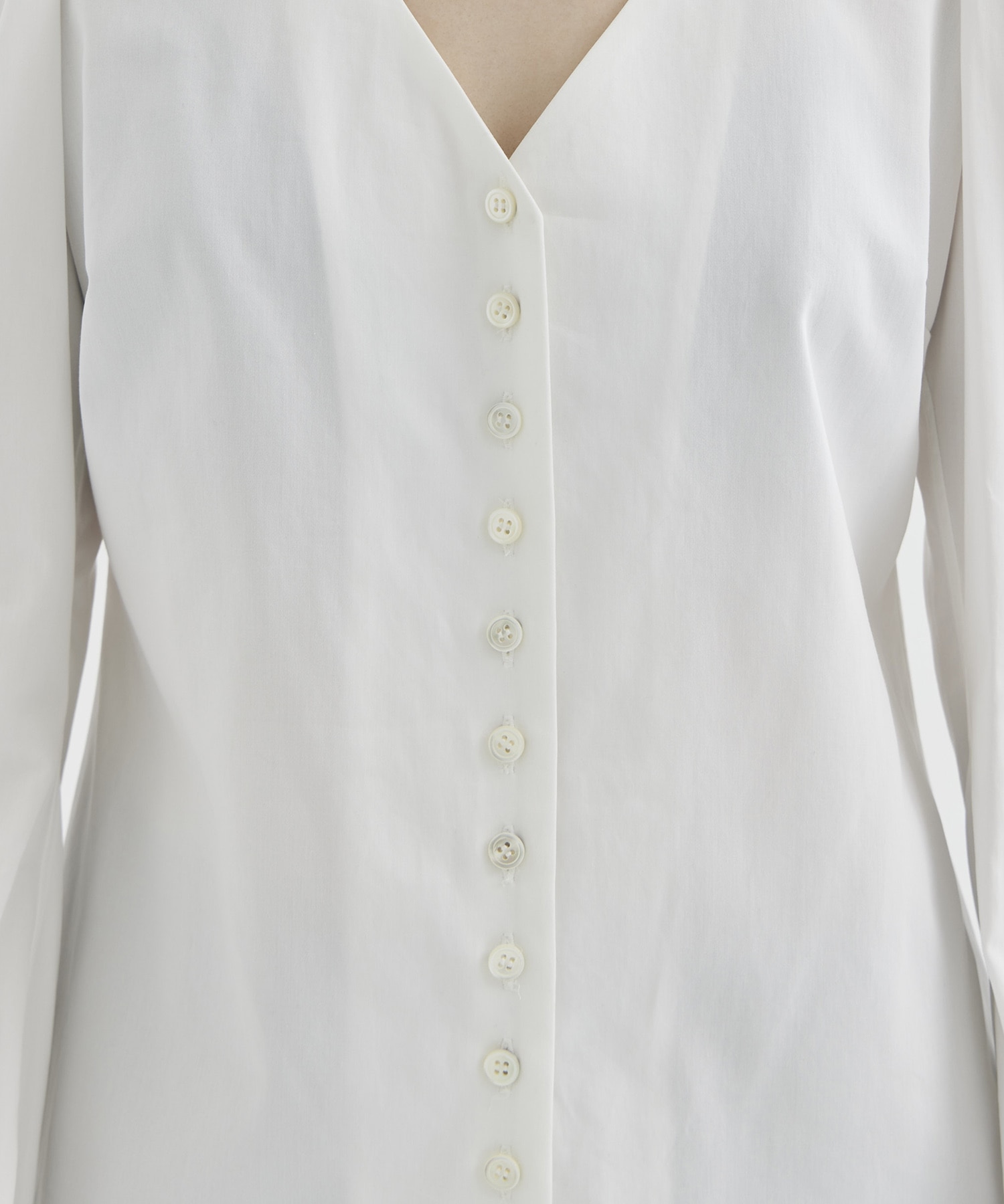 PUFF-SLEEVED COTTON SATIN SHIRT FETICO