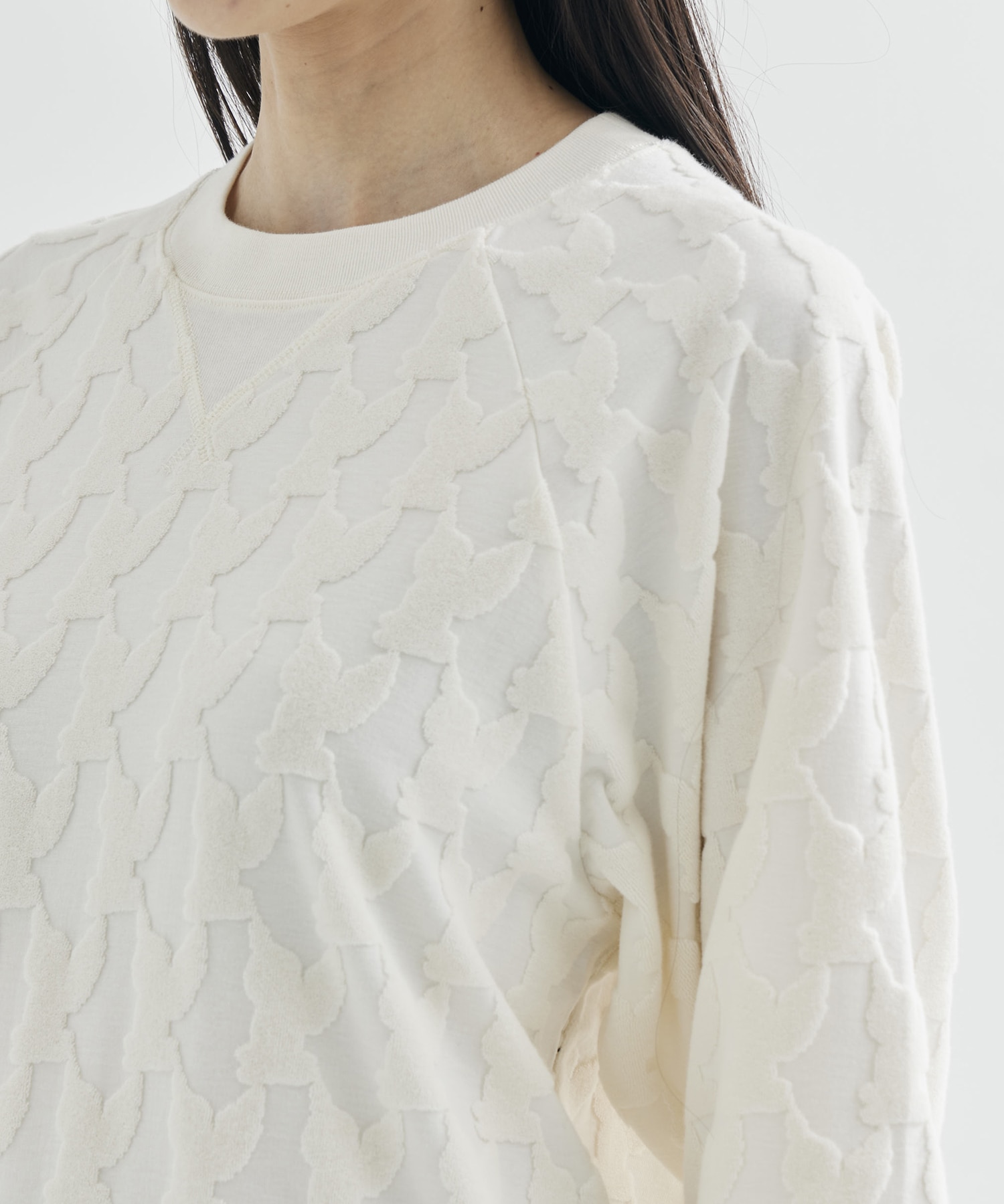 ANGEL PILE JACQUARD SWEATSHIRT MASU