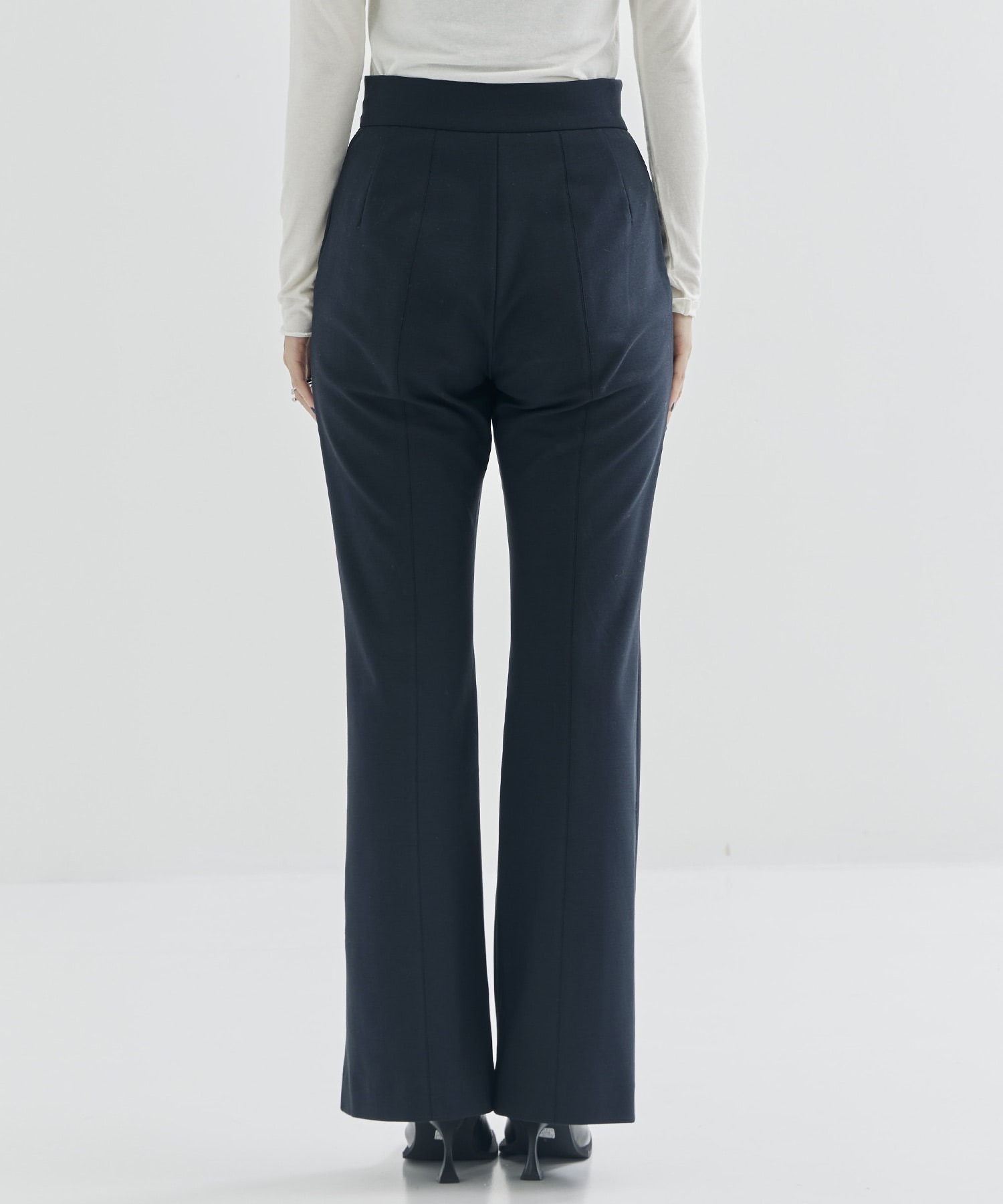 Double Jersey Flared Trousers Mame Kurogouchi