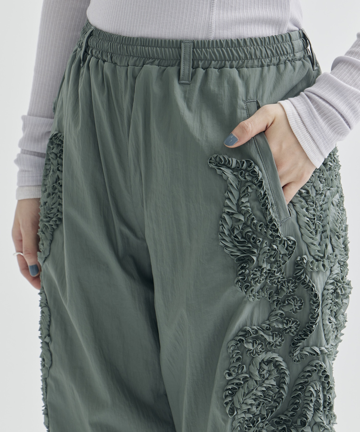 EMBROIDERY PANTS TAAKK