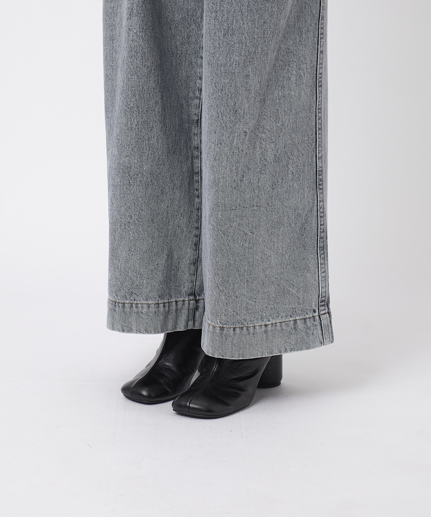 CORSET WAIST DENIM WIDE PANTS THINGS THAT MATTER