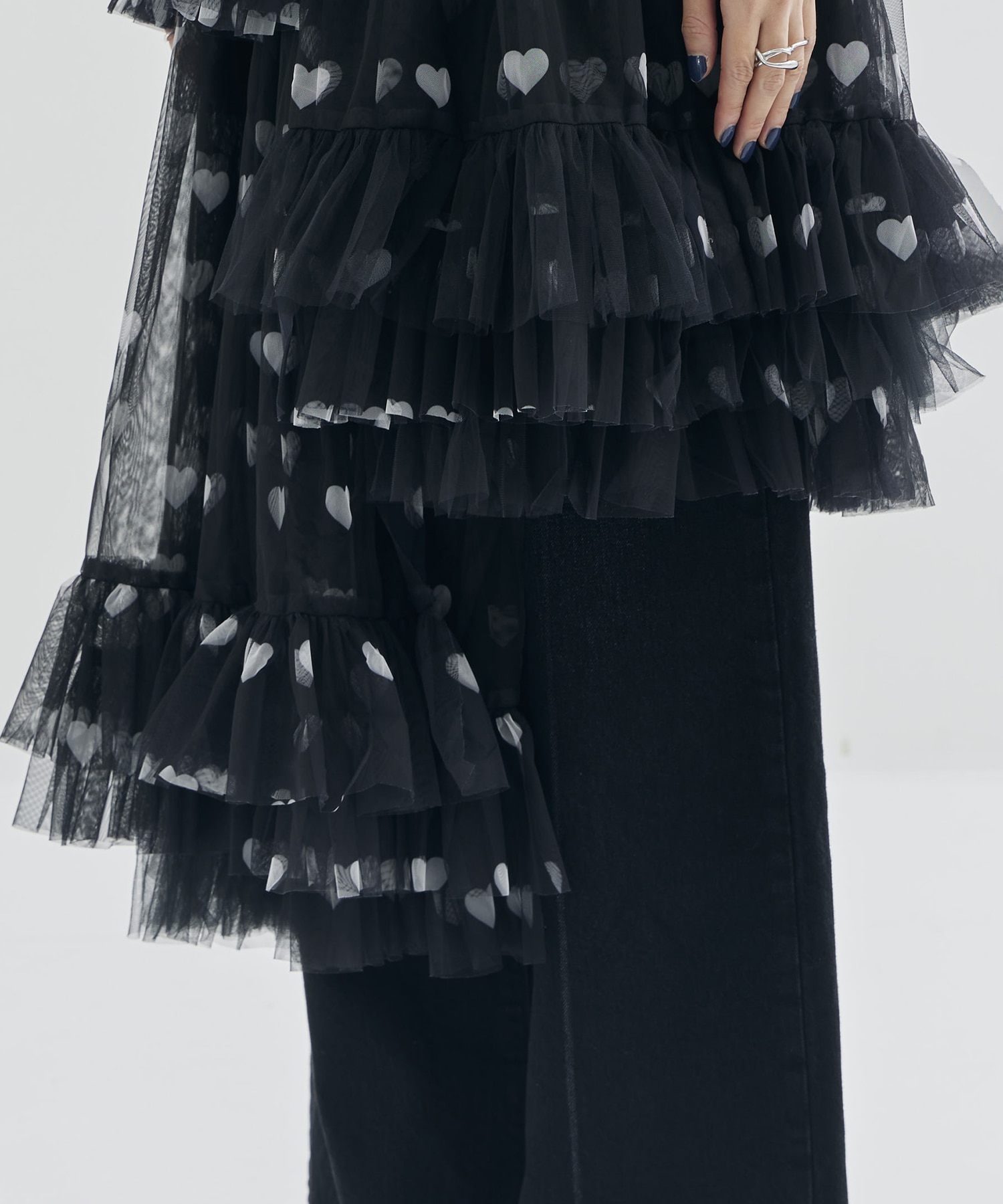 Asymmetric Tulle Skirt VIVIANO