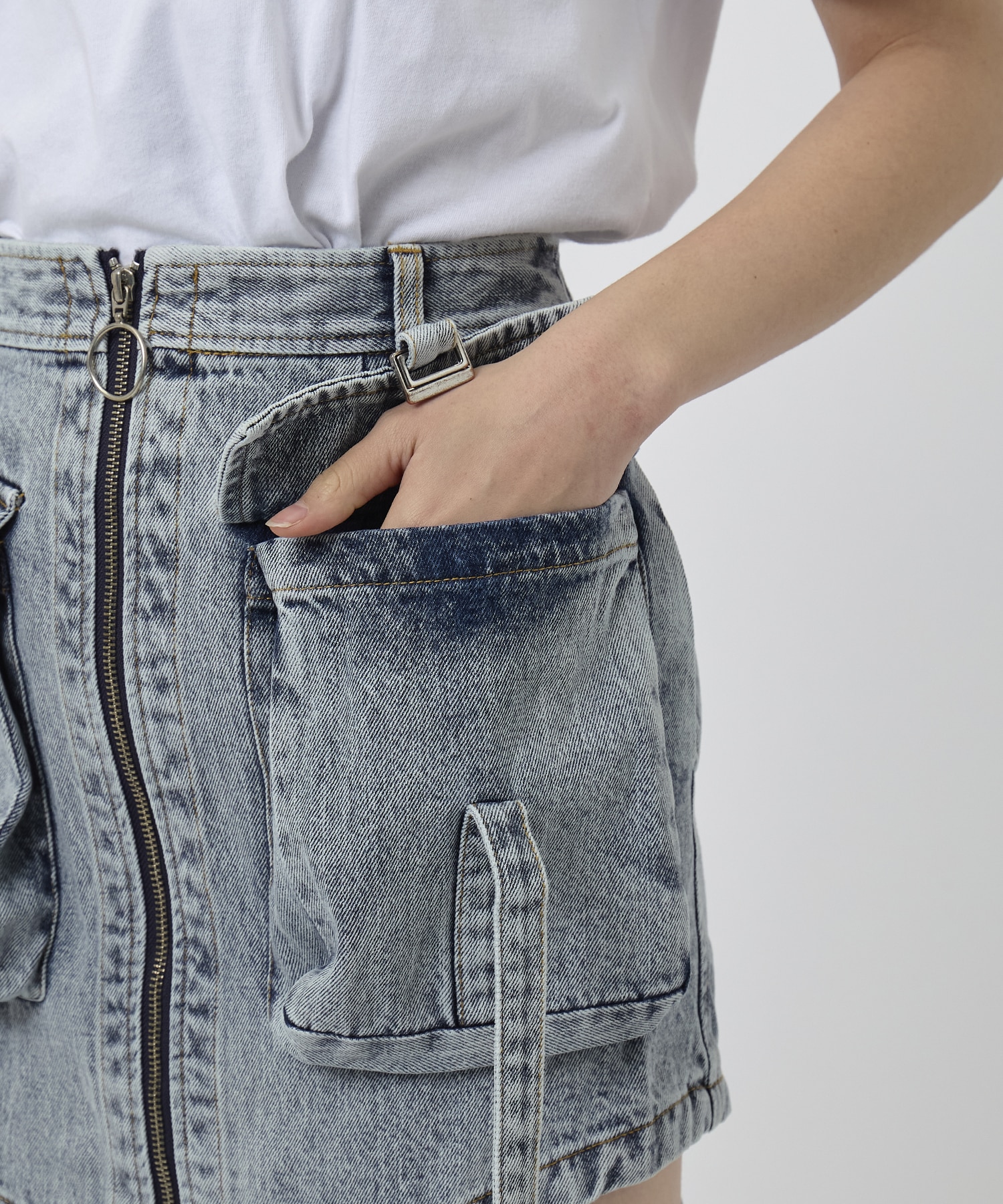 NOTCH WORK DENIM SKIRT THINGS THAT MATTER