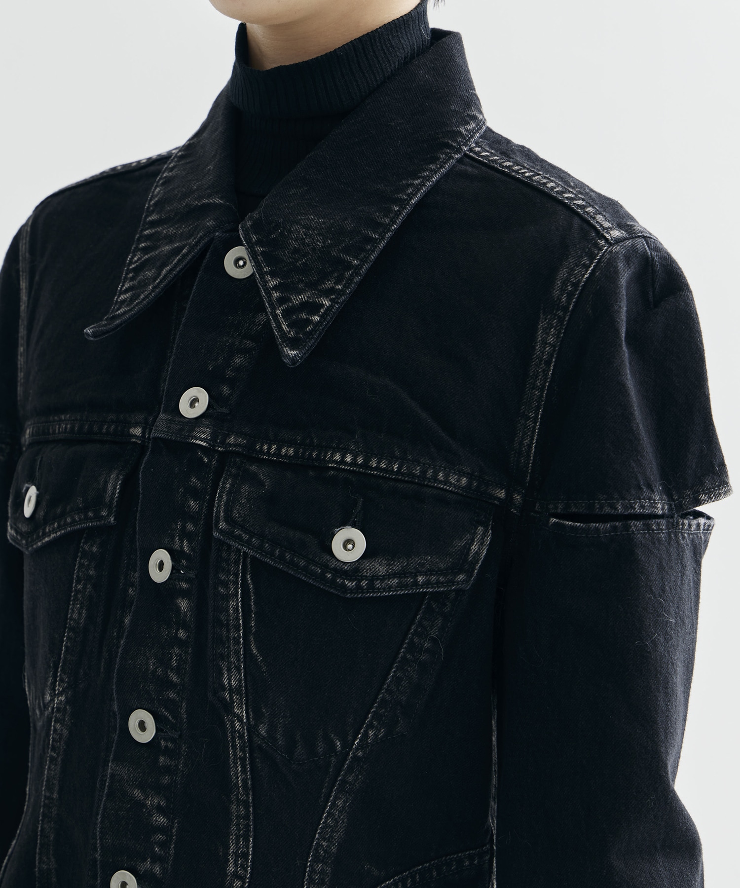 DENIM SLIT JACKET FETICO