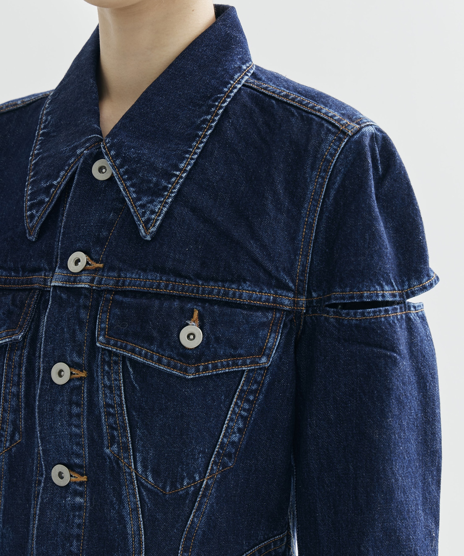 DENIM SLIT JACKET FETICO