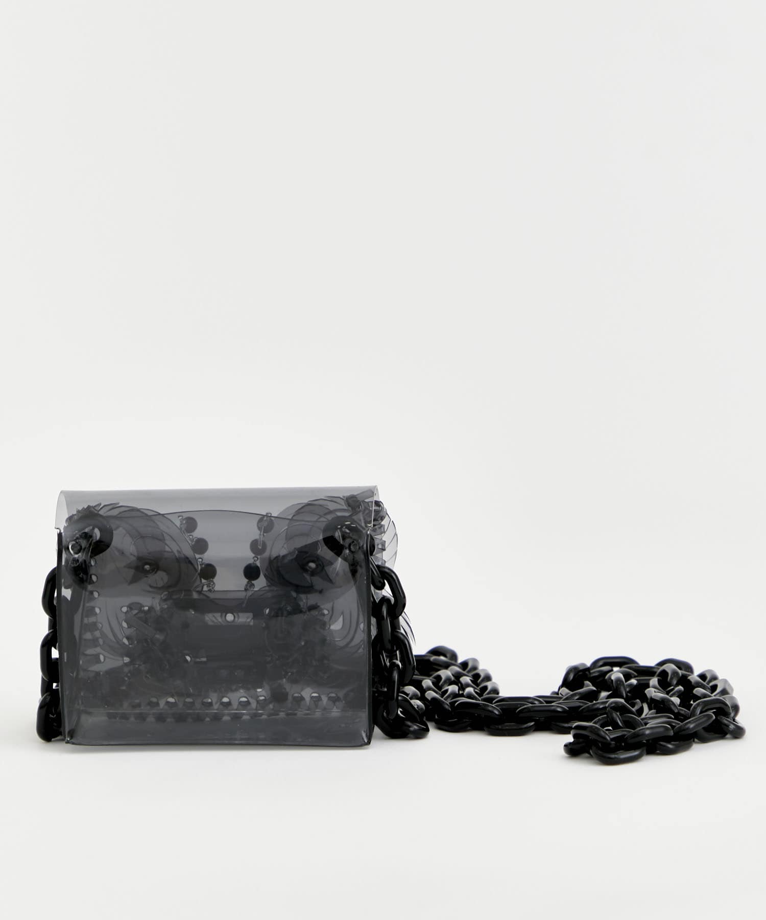 Transparent Sculptural Micro Chain Bag Mame Kurogouchi