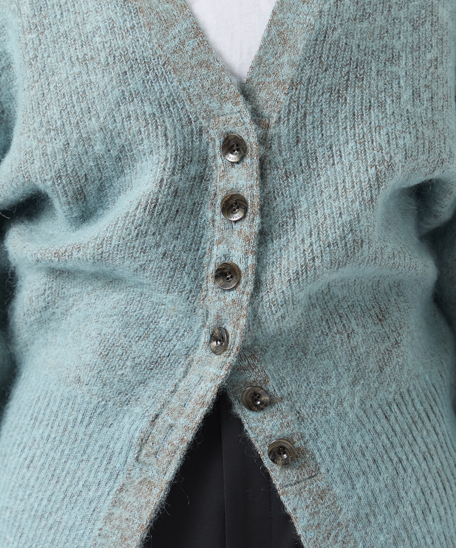 Greer mohair knit cardigan BL AKIRANAKA