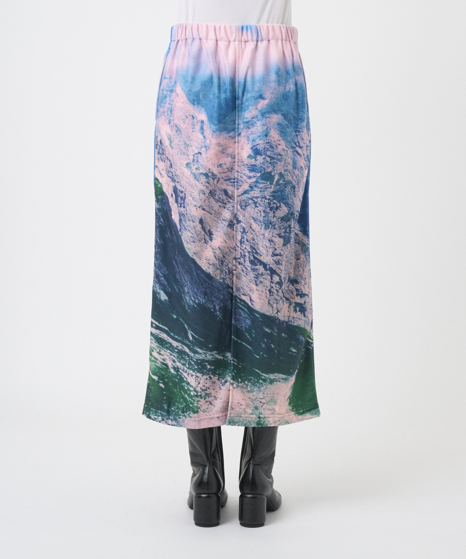 PRINT FLEECE LONG SKIRT NON TOKYO