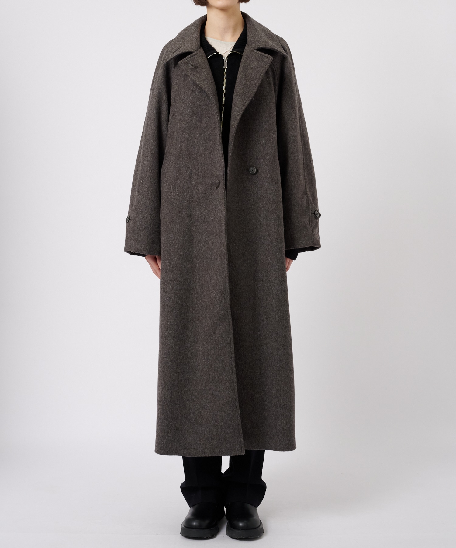 Stand Collar Wool Coat STUDIOUS