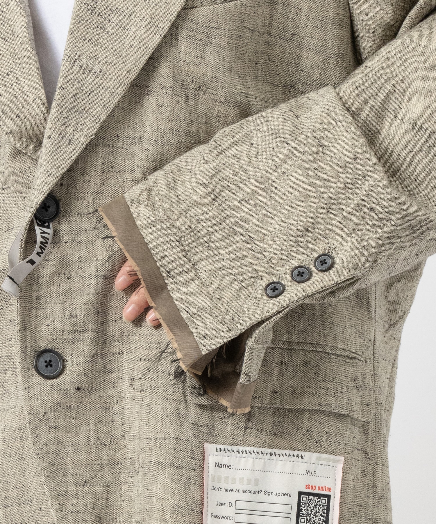 SLUB NEP TWEED JACKET Maison MIHARA YASUHIRO