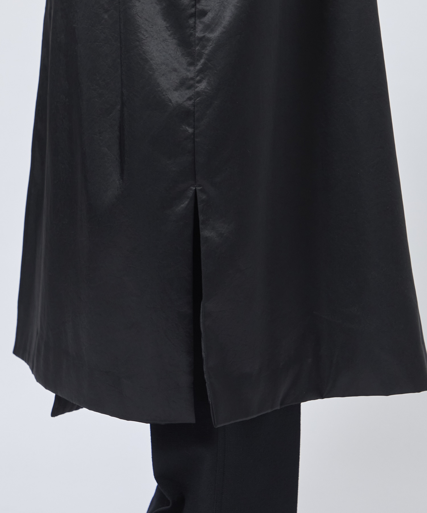 Satin padded long coat 08sircus