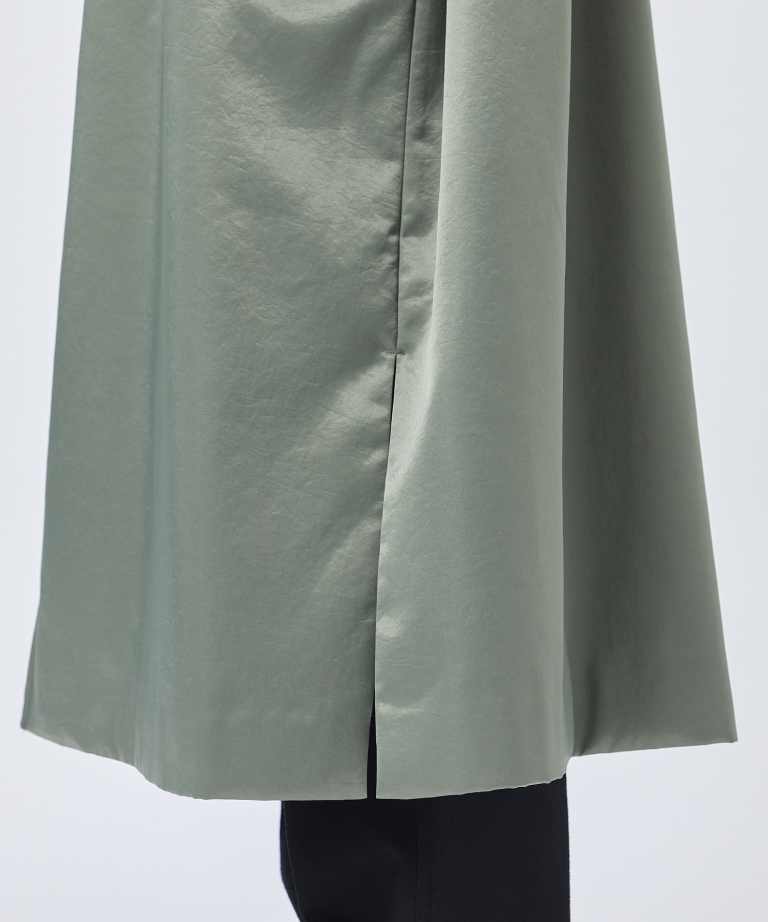 Satin padded long coat 08sircus