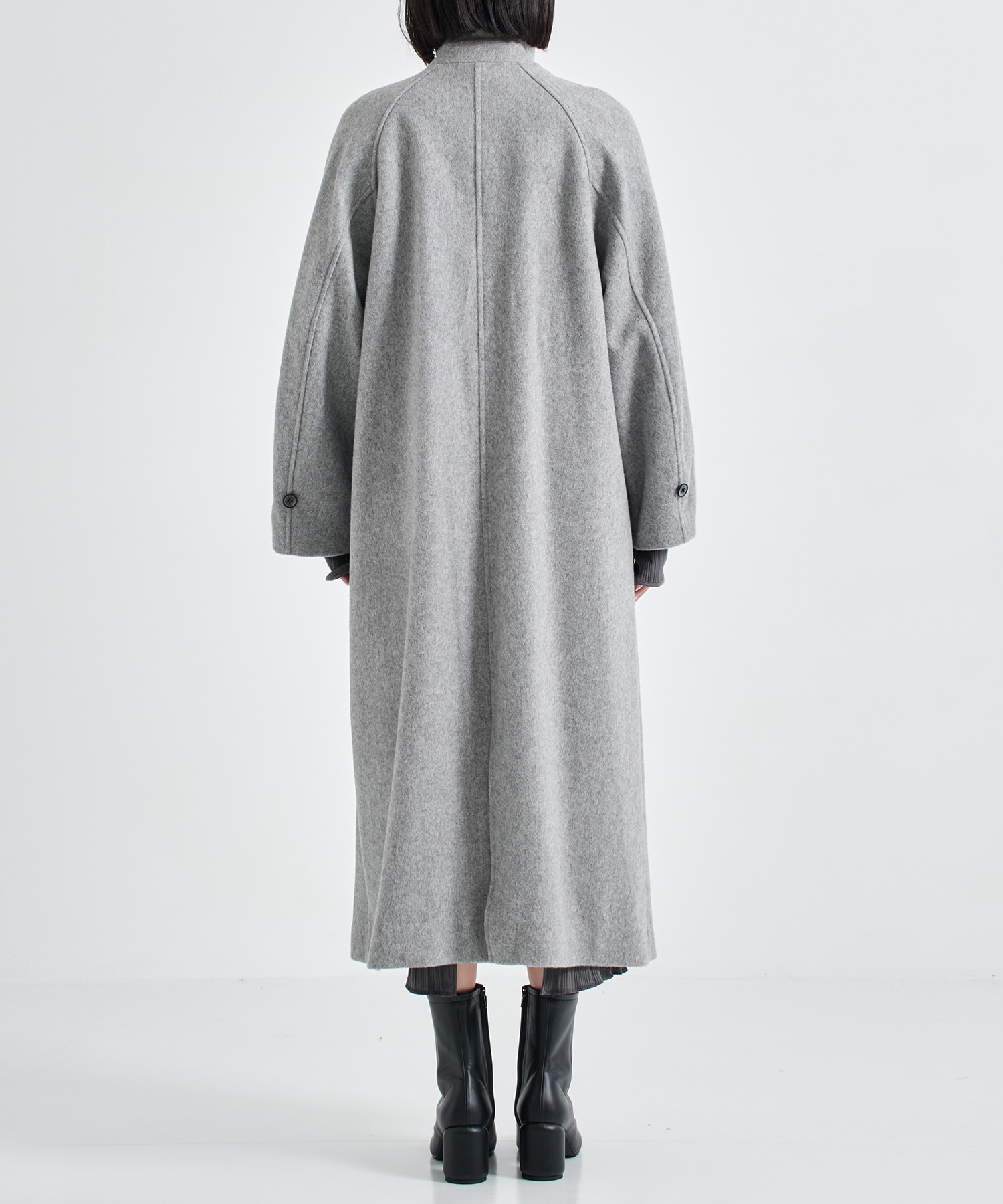 Stand Collar Wool Coat STUDIOUS