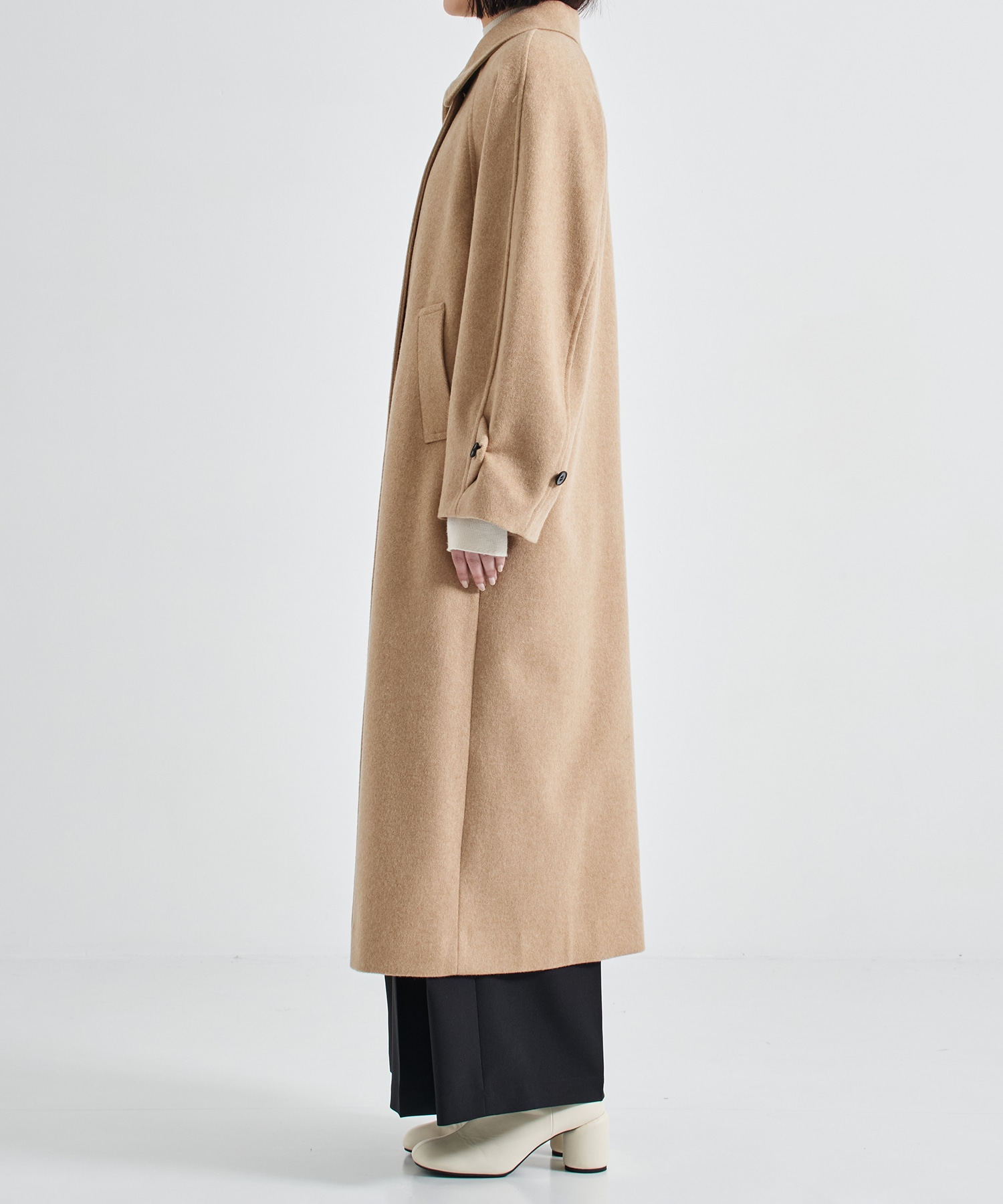 Stand Collar Wool Coat STUDIOUS