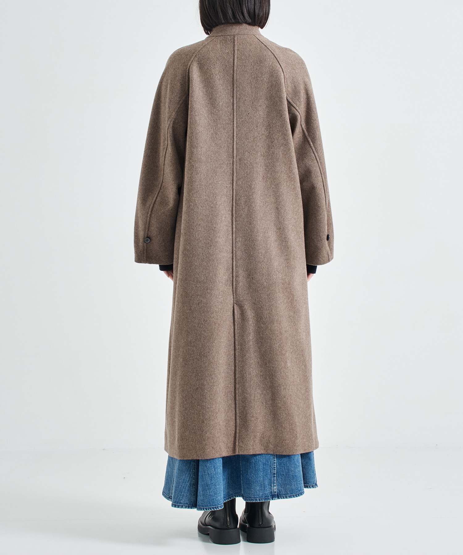 Stand Collar Wool Coat STUDIOUS