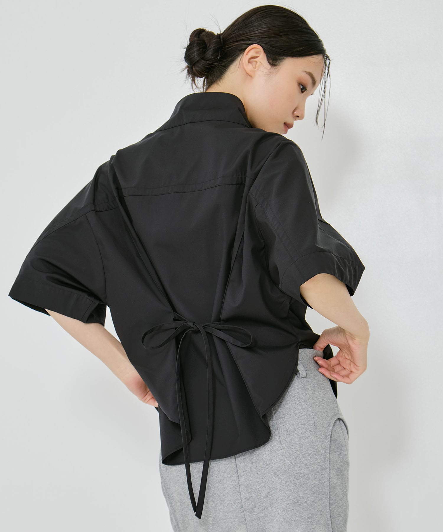 2way Collar Cotton Shirt STUDIOUS