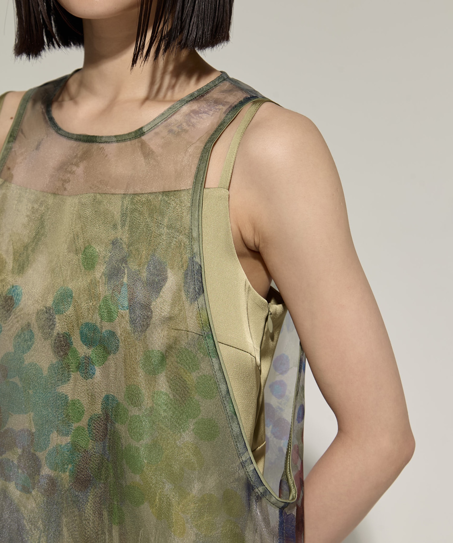 STAMP ART LAYERED DRESS AMERI
