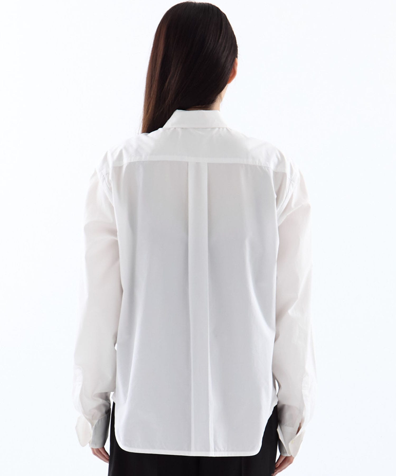 crystal silver tip lapel shirt tanakadaisuke