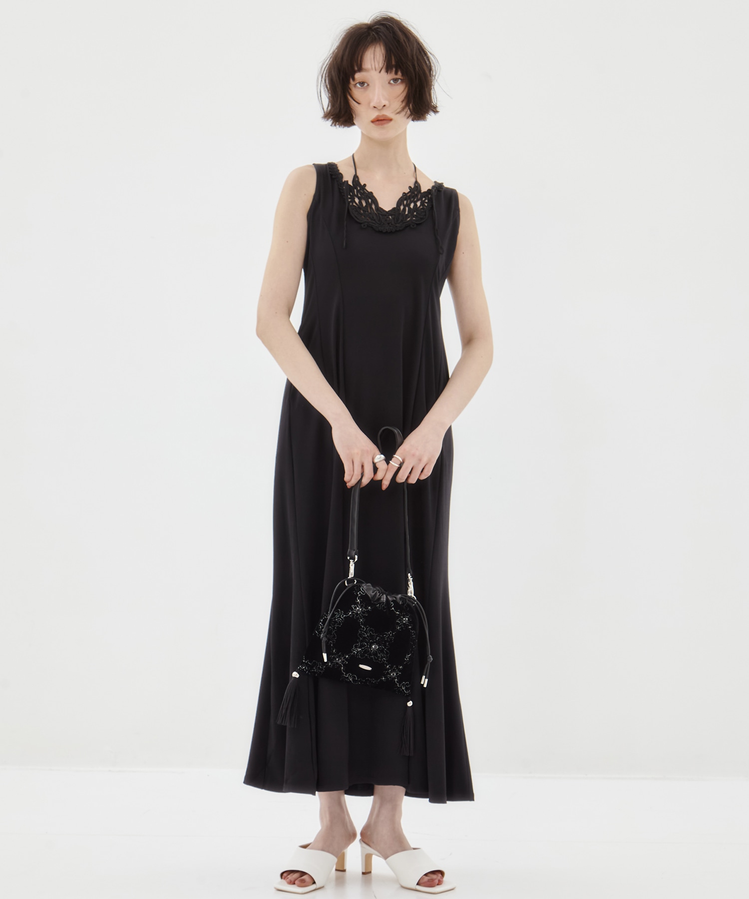palace tiles quilted drawstring bag tanakadaisuke