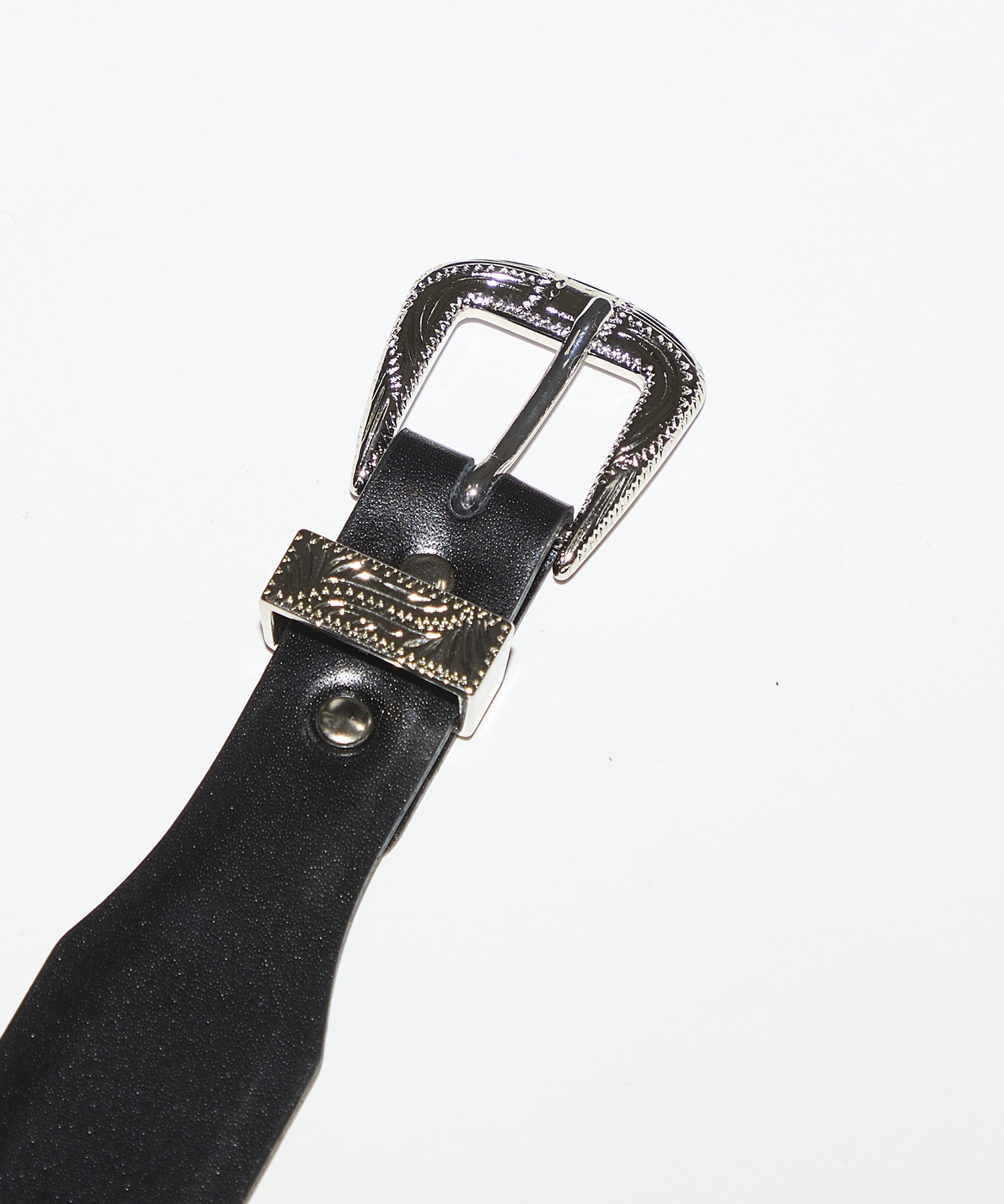 Leather nylon belt with chain TOGA