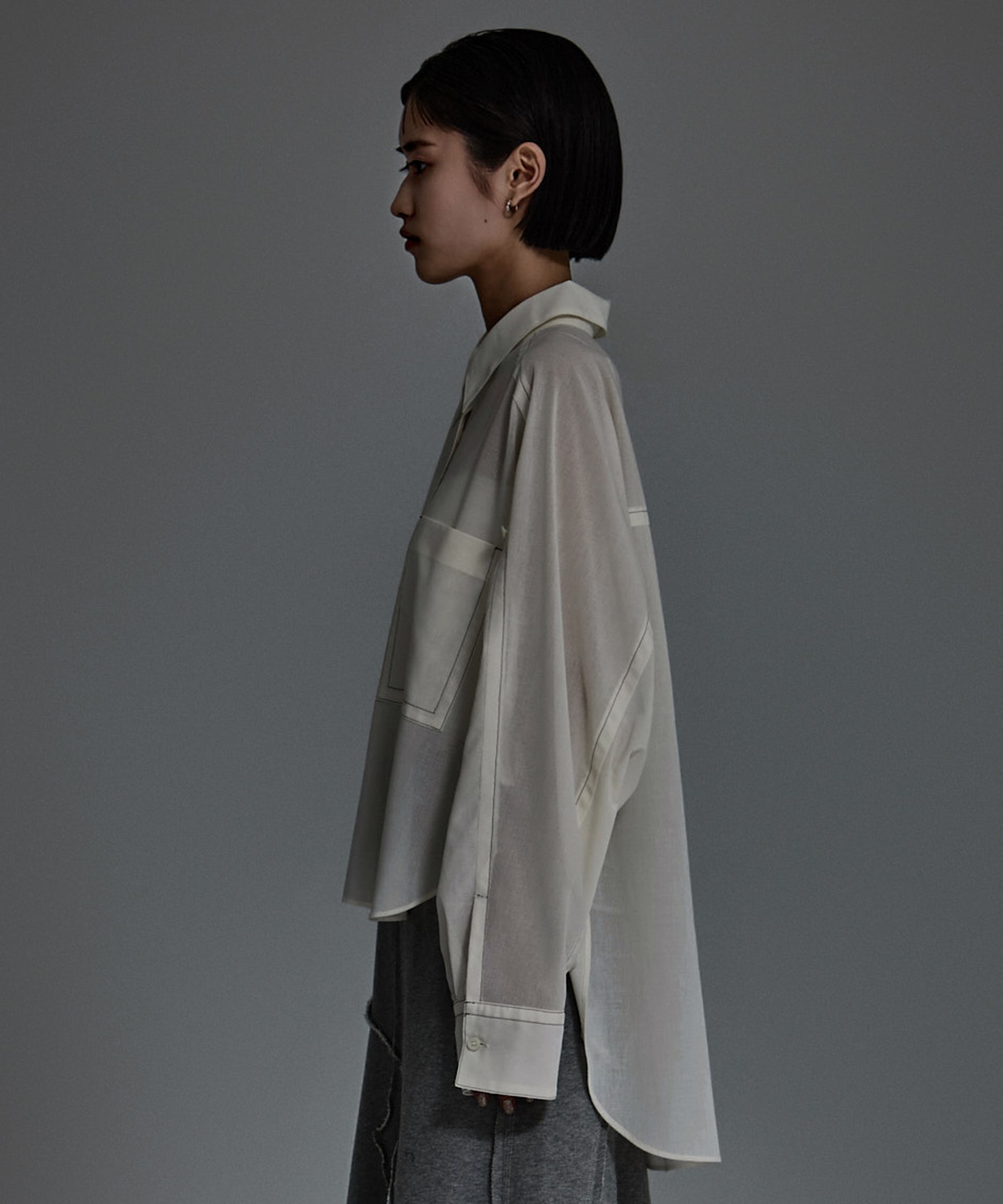 Stetched Sheer Shirt STUDIOUS