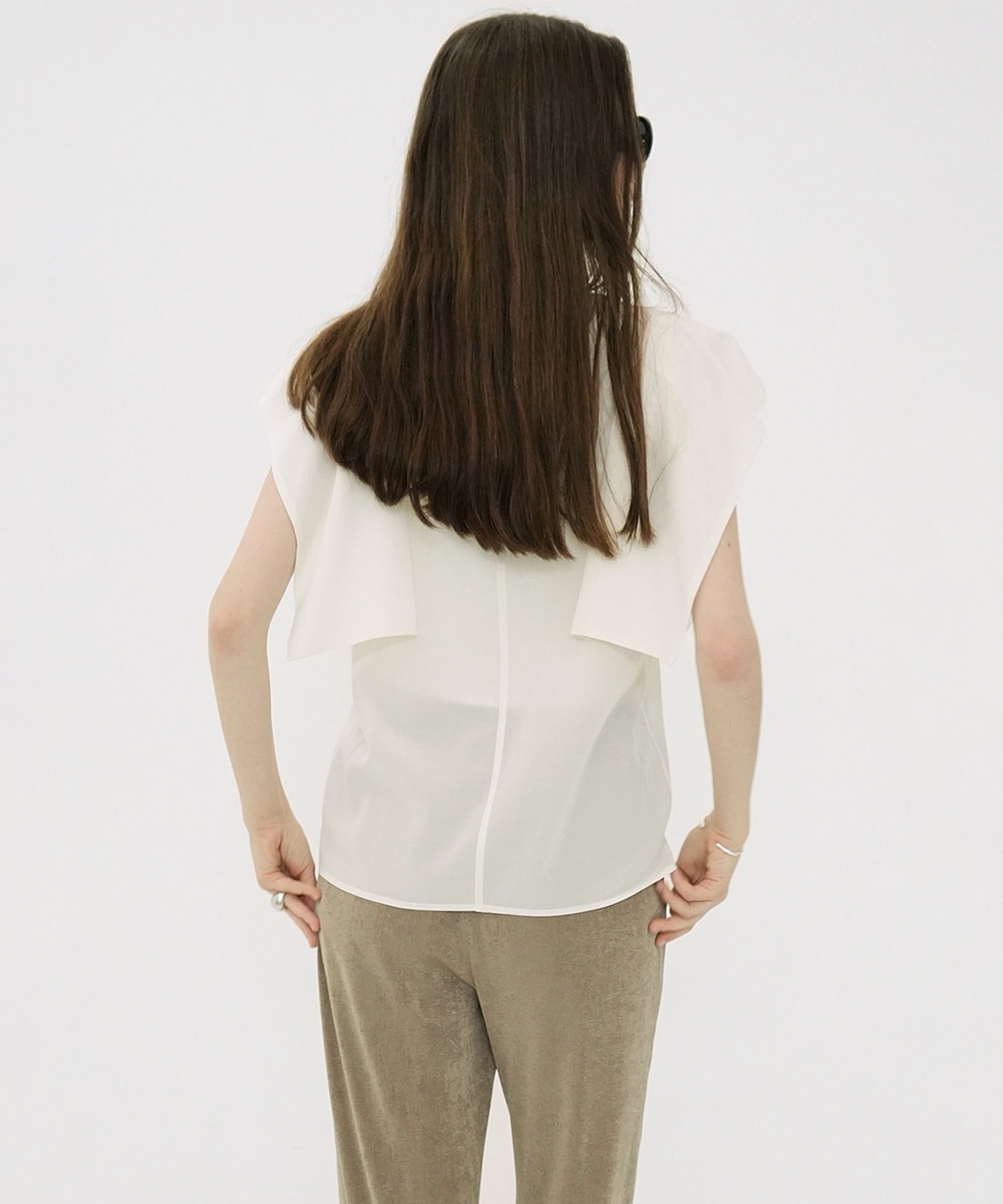 SQUARE SLEEVE BLOUSE CLANE