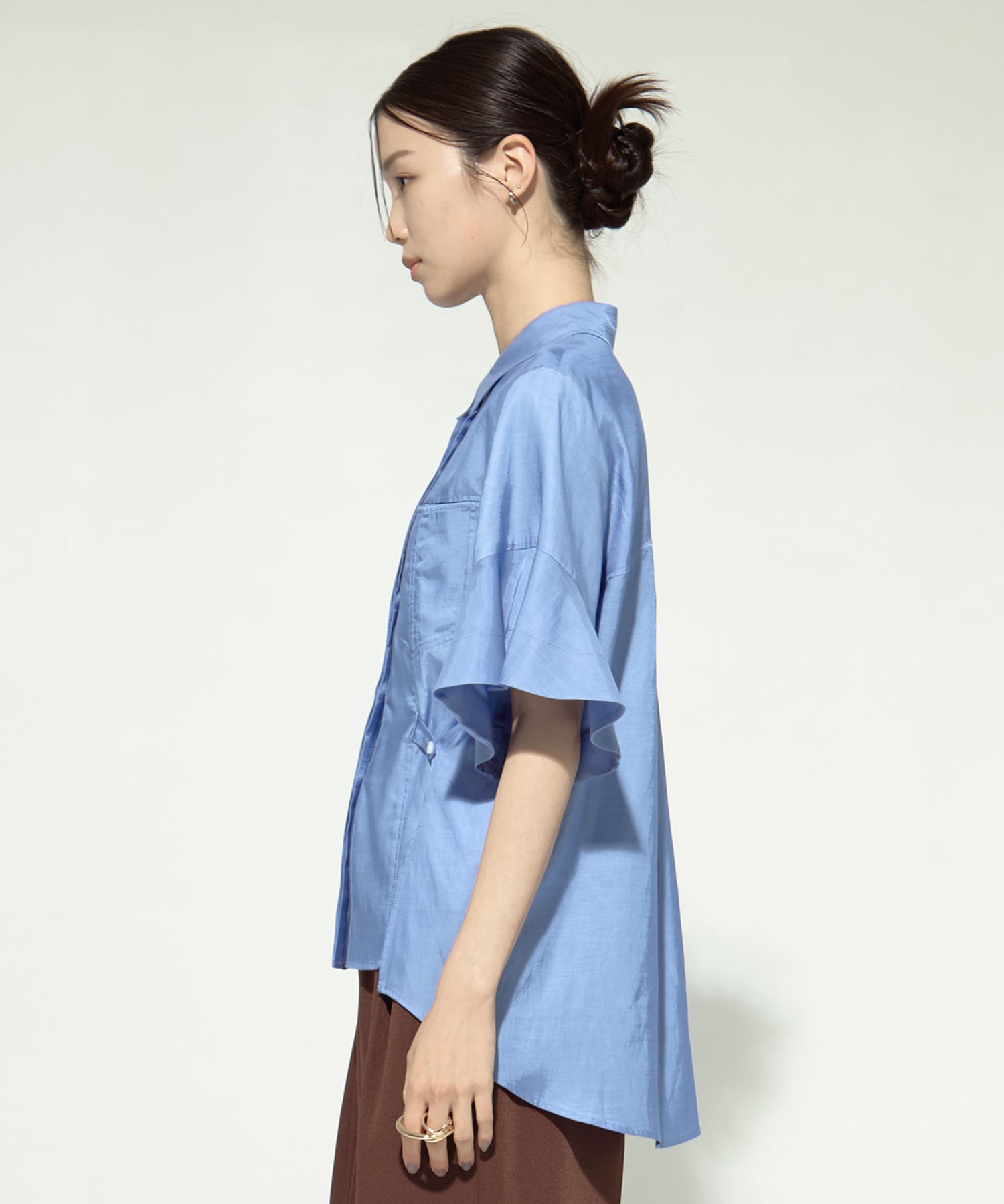 Hem Flare 2way Blouse STUDIOUS