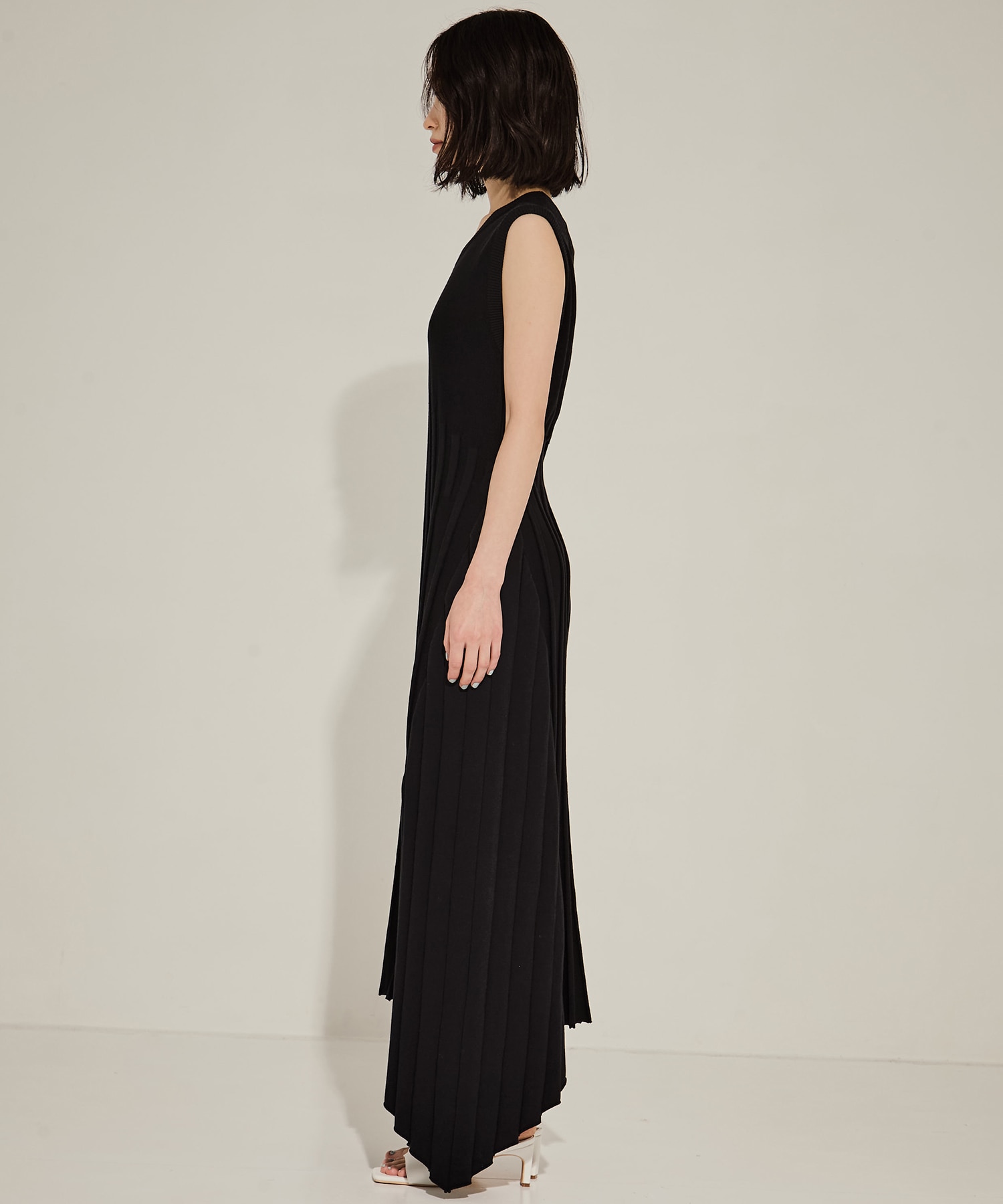 別注NO SLEEVE KNIT DRESS CINOH