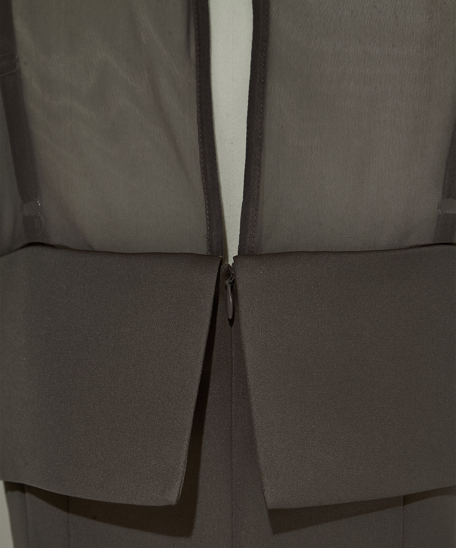 CORSET LAYERED SHEER DRESS AMERI