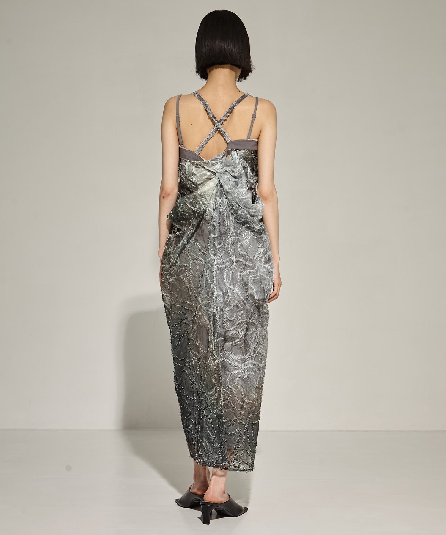 RIPPLE SHAGGY ART DRESS AMERI
