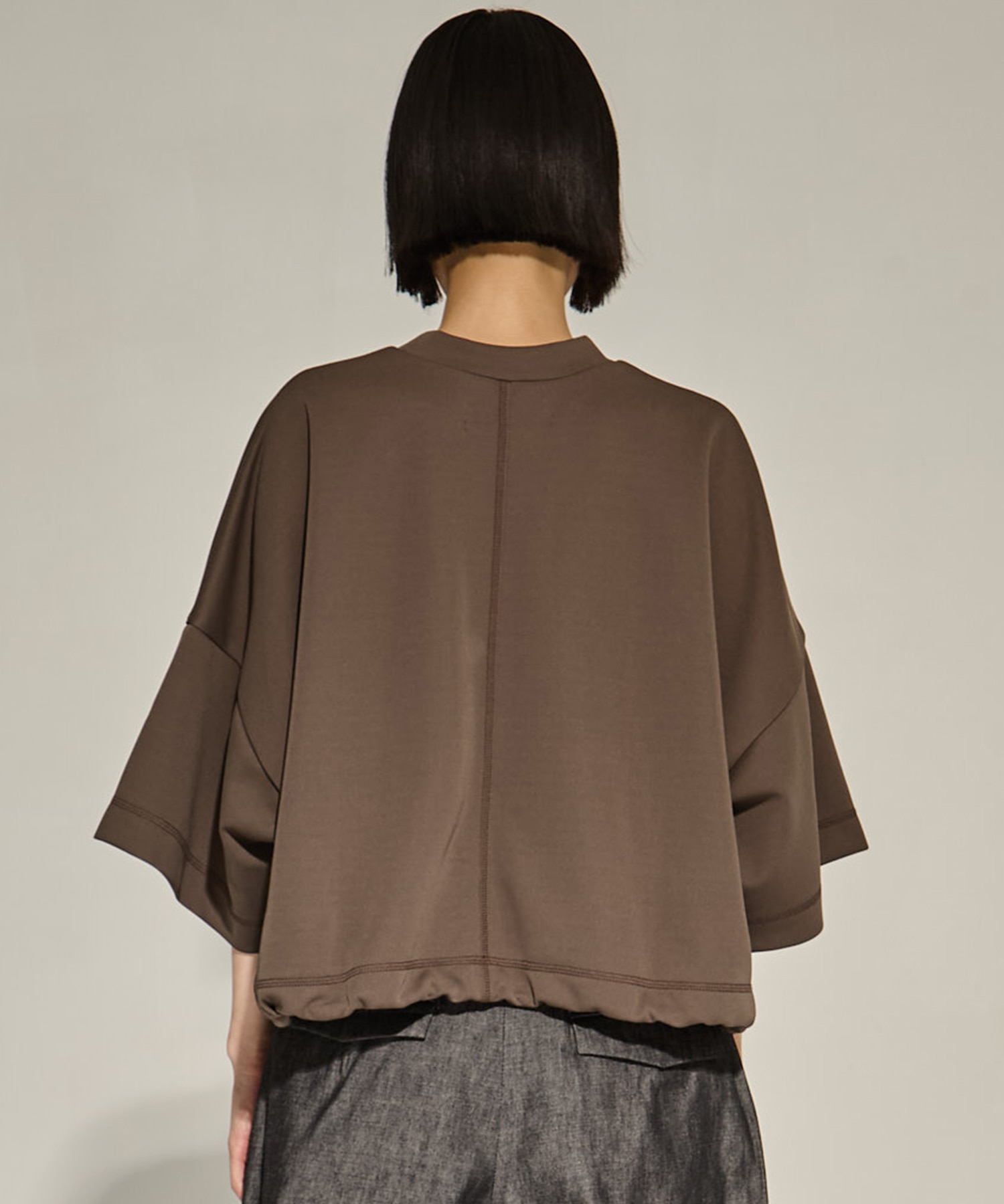 Draw Cord Hem Cropped T UJOH