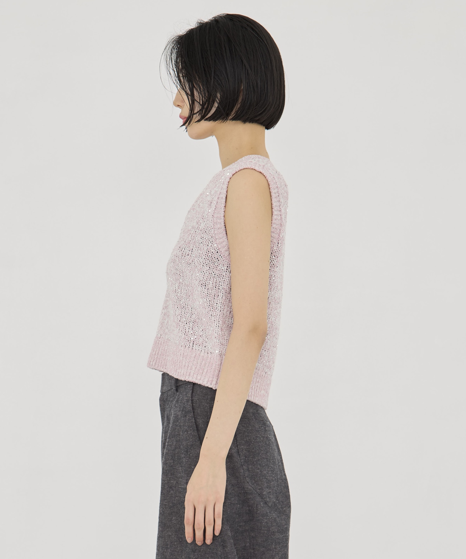 Lila Sequinned knit pullover AKIRANAKA