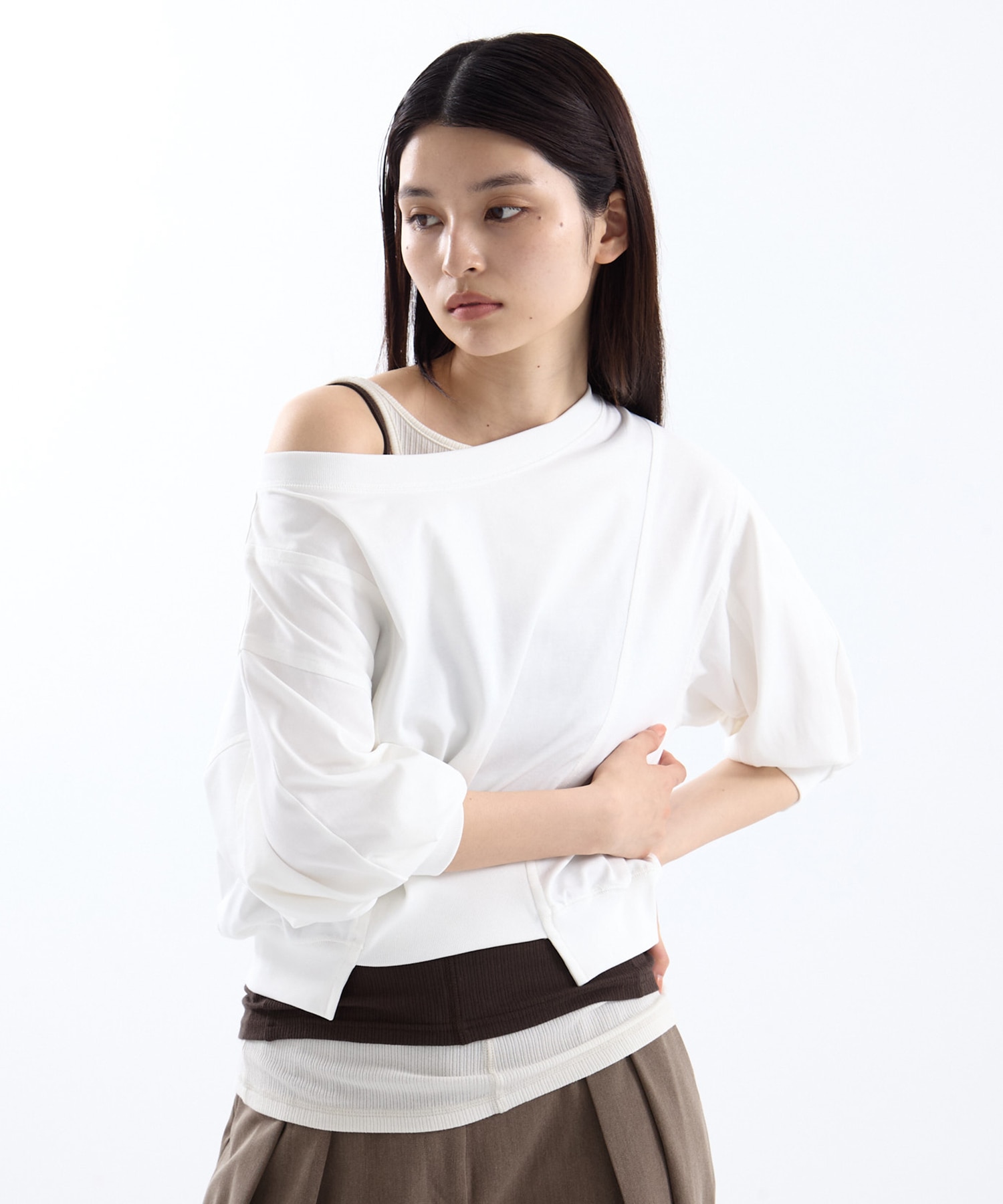 2WAY VOLUME SLEEVE TOPS STUDIOUS