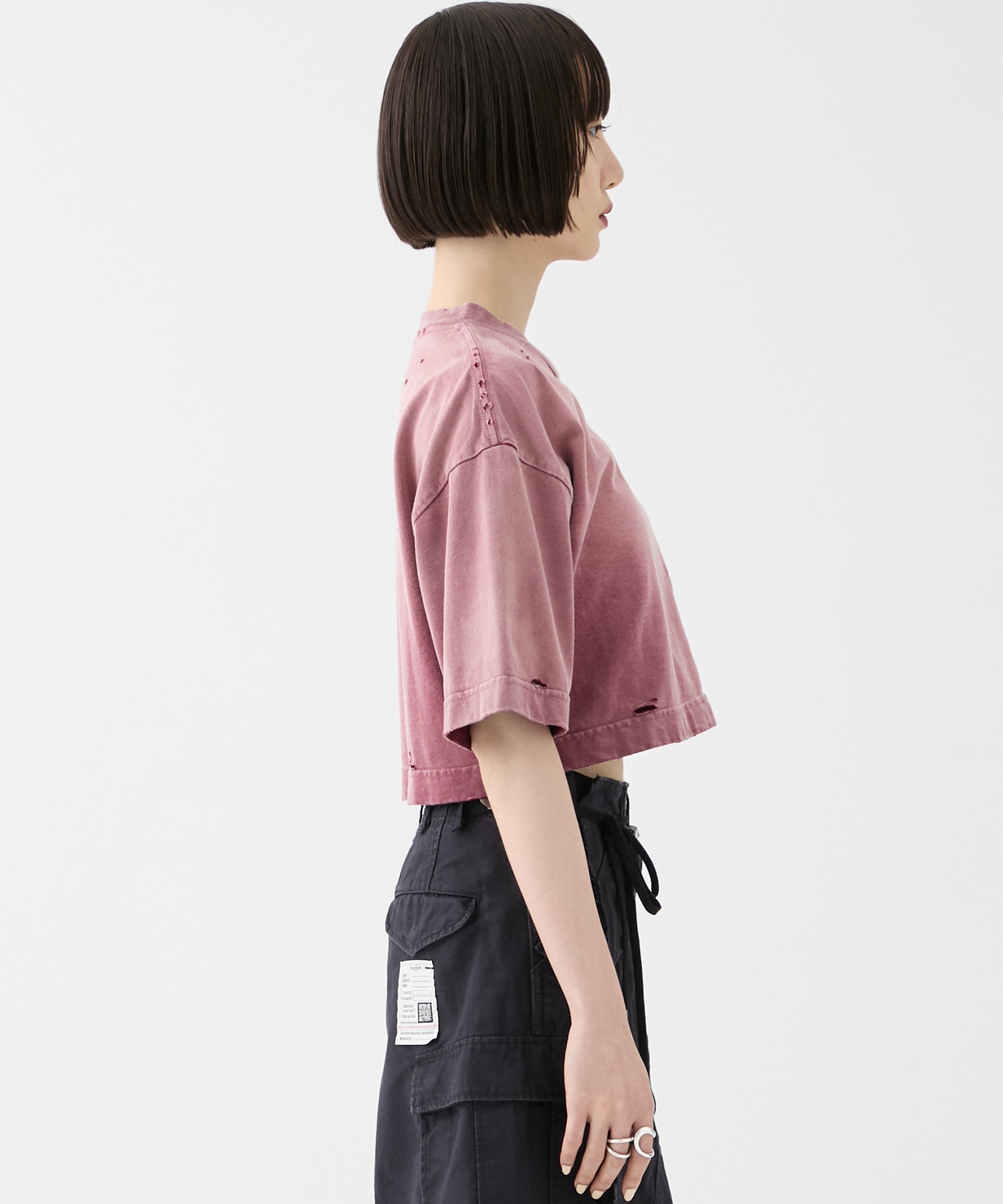 SUN FADED CROPPED TEE Maison MIHARA YASUHIRO