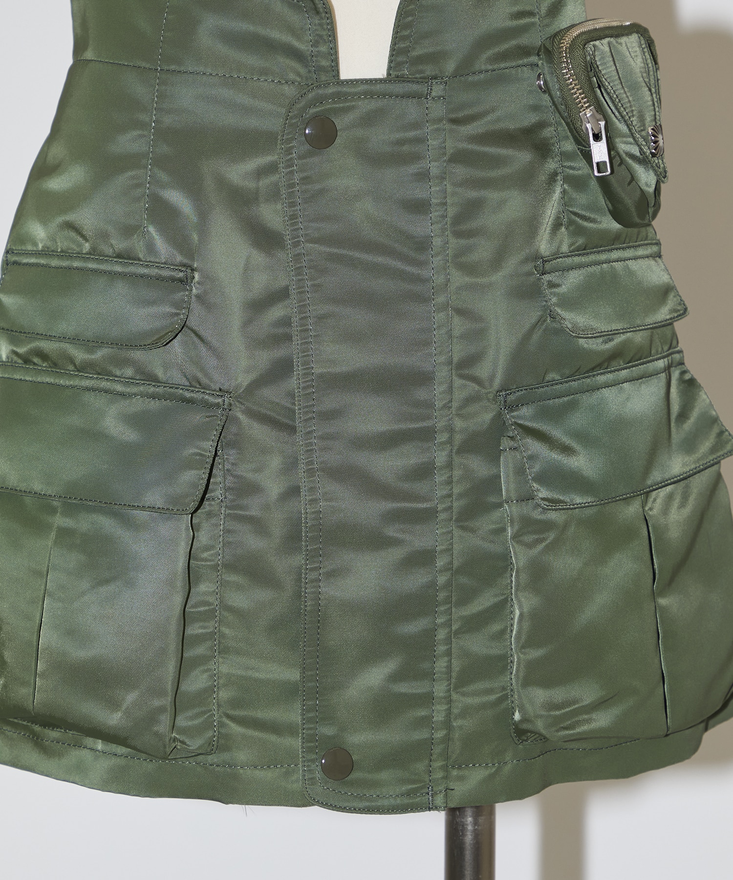 Nylon twill mini skirt TOGA