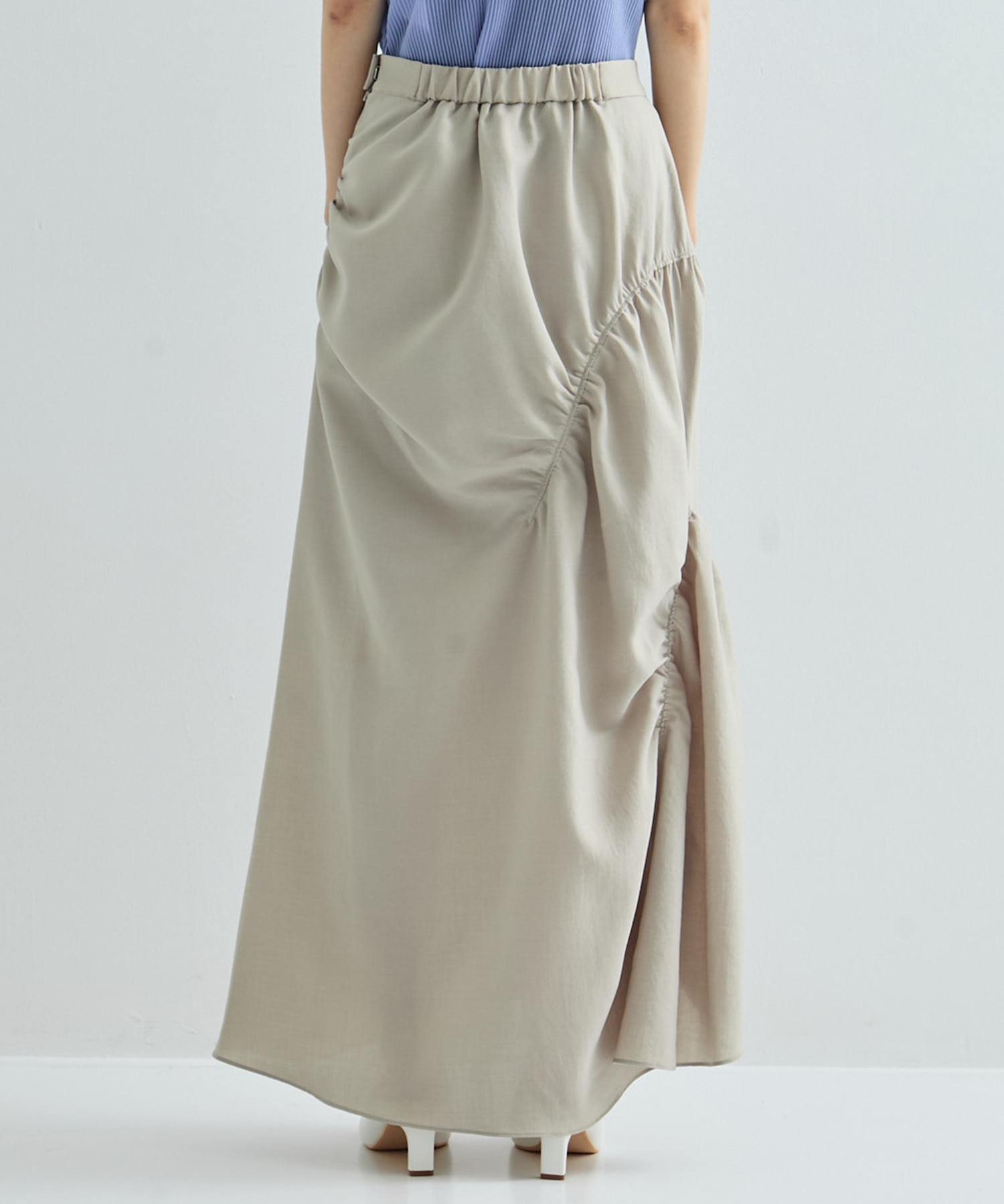 GATHER SHIRRING SKIRT STUDIOUS