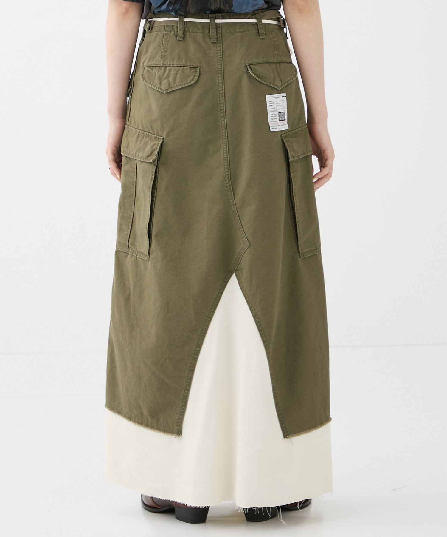 CARGO PNTS PASTED SKIRT Maison MIHARA YASUHIRO