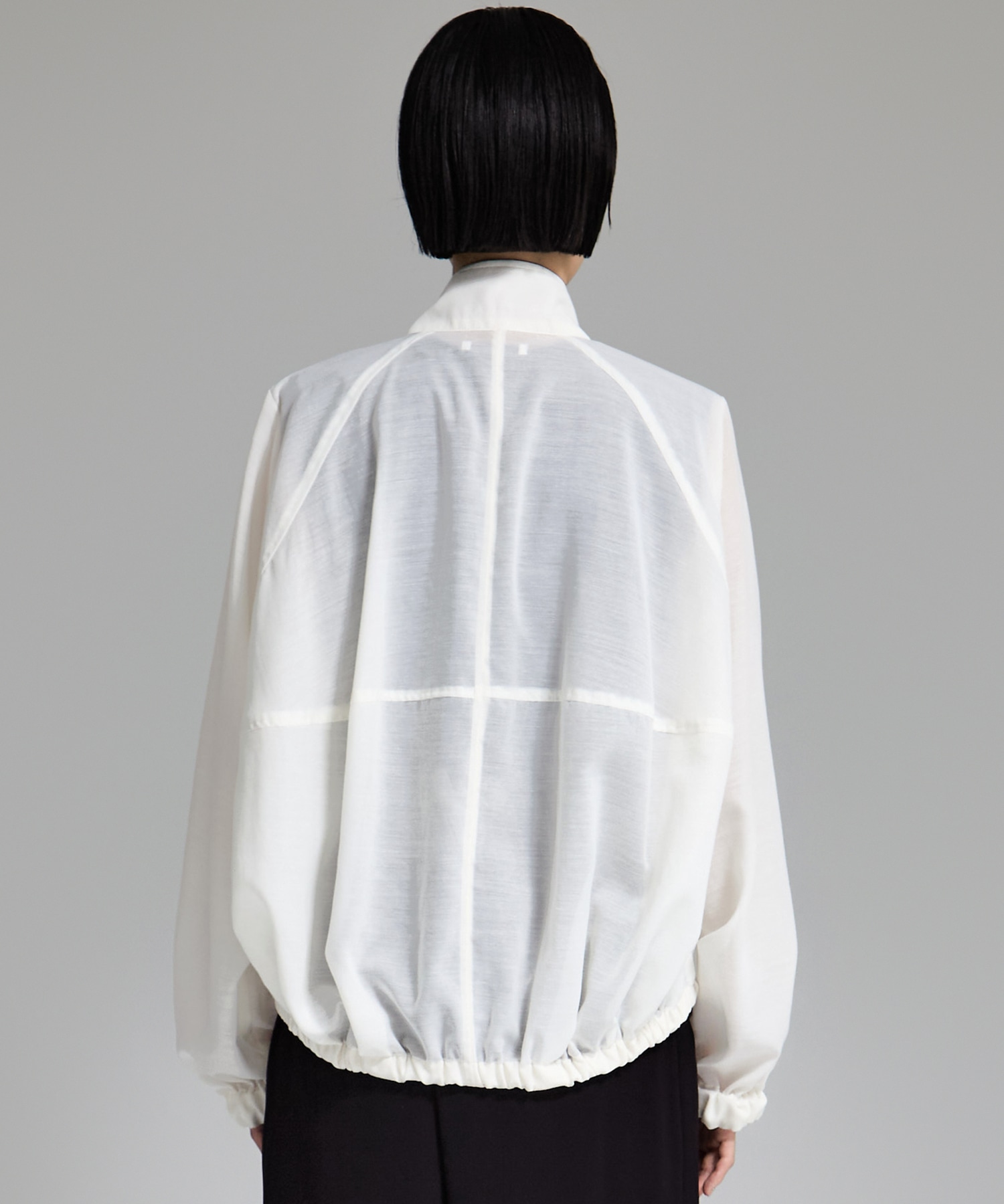 SHEER ZIP BLOUSON STUDIOUS