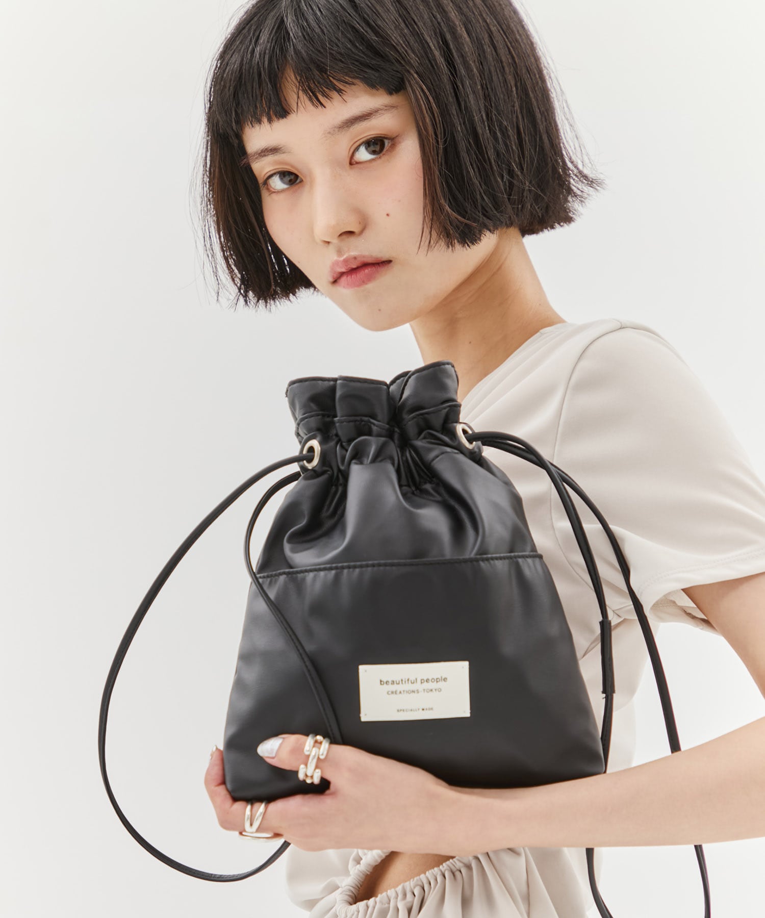 別注2wayショルダー巾着バッグ beautiful people