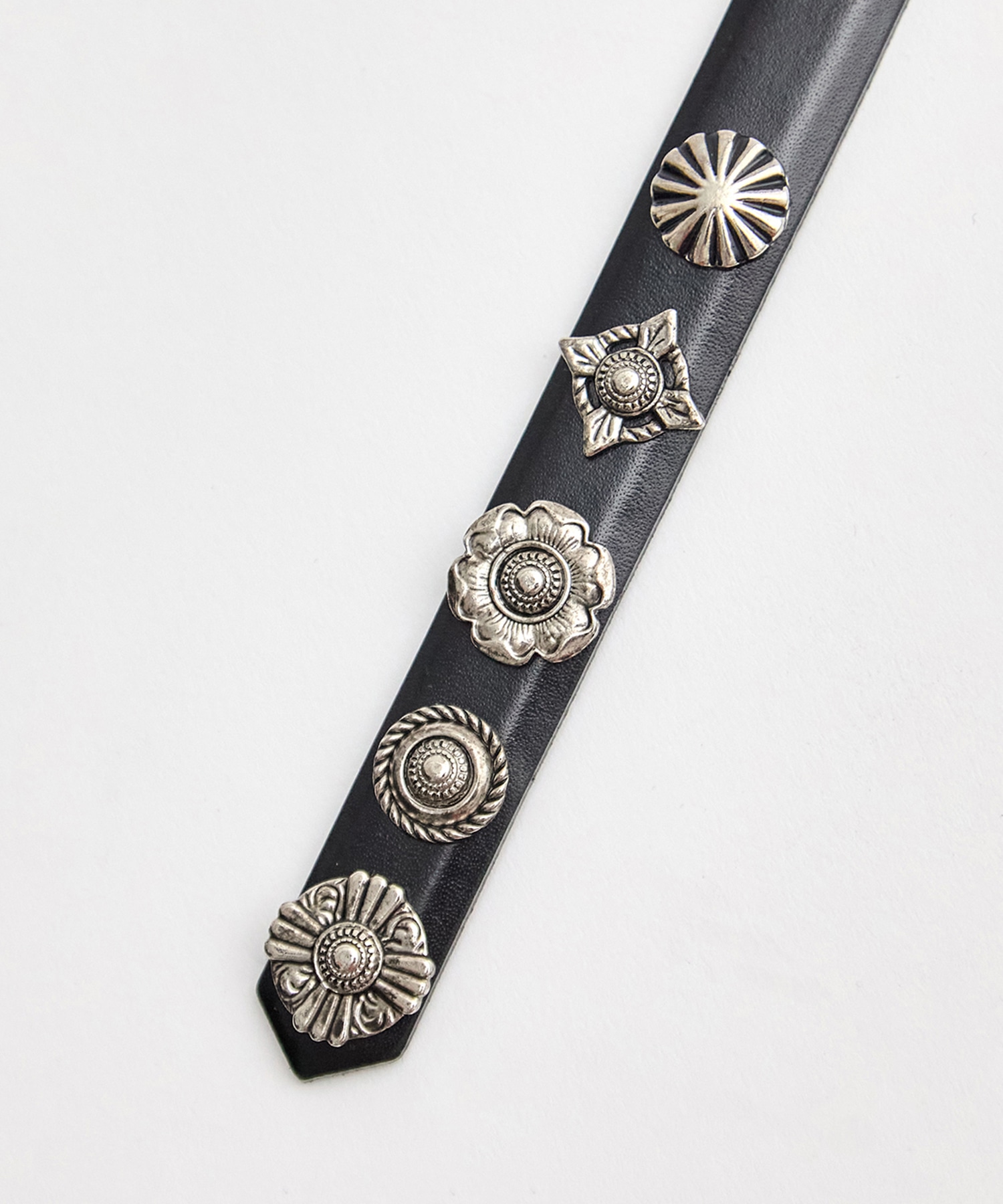 Motif leather belt TOGA