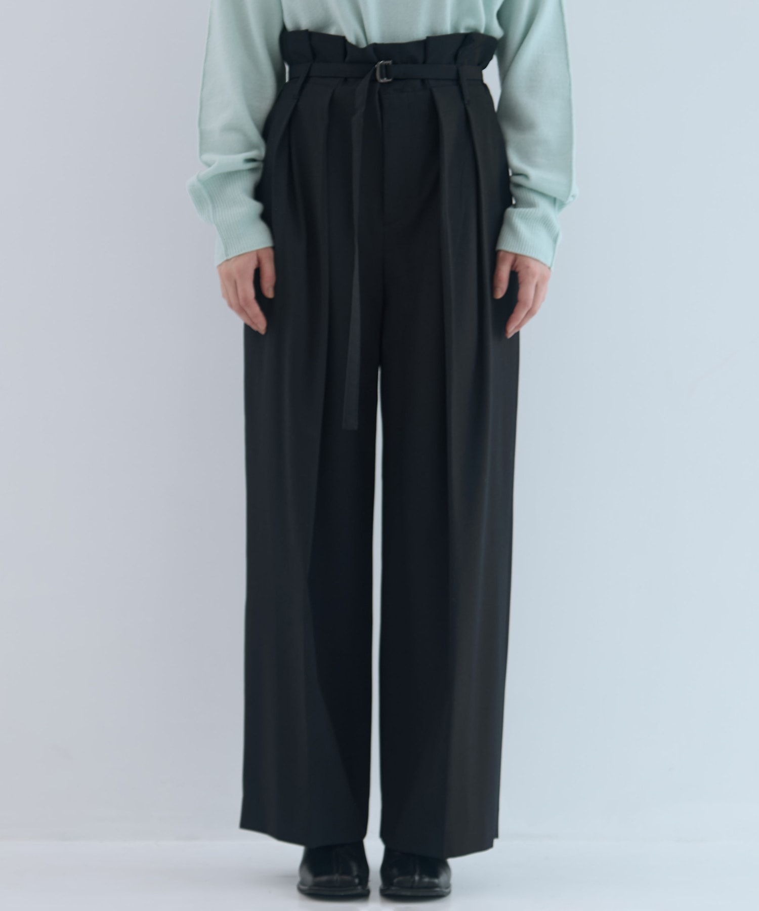 Belted High Waist Trousers STUDIOUS