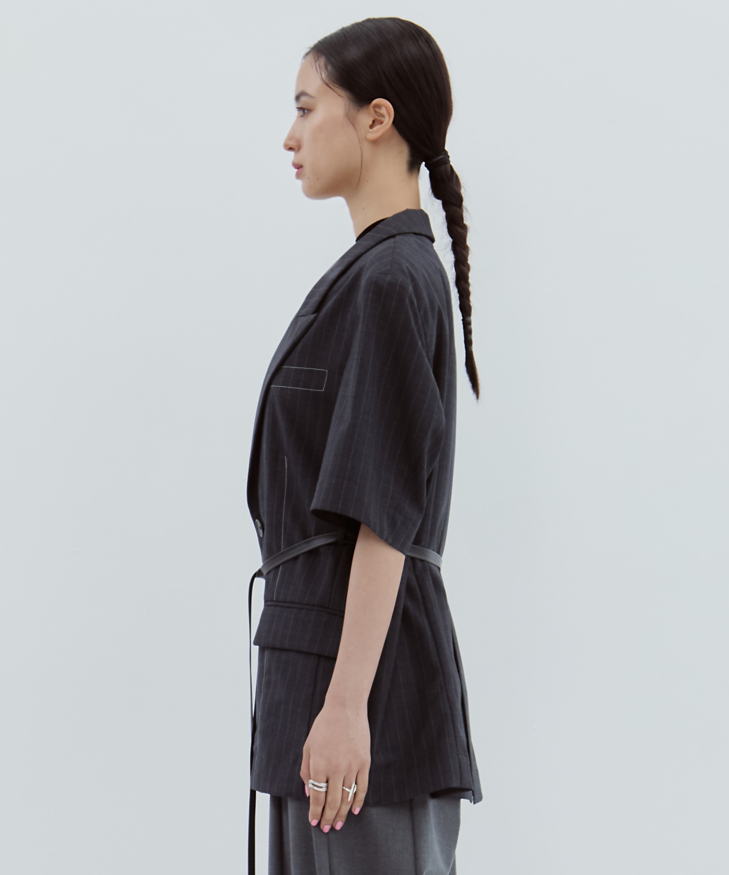 Half Sleeve Summer Wool Jacket STUDIOUS
