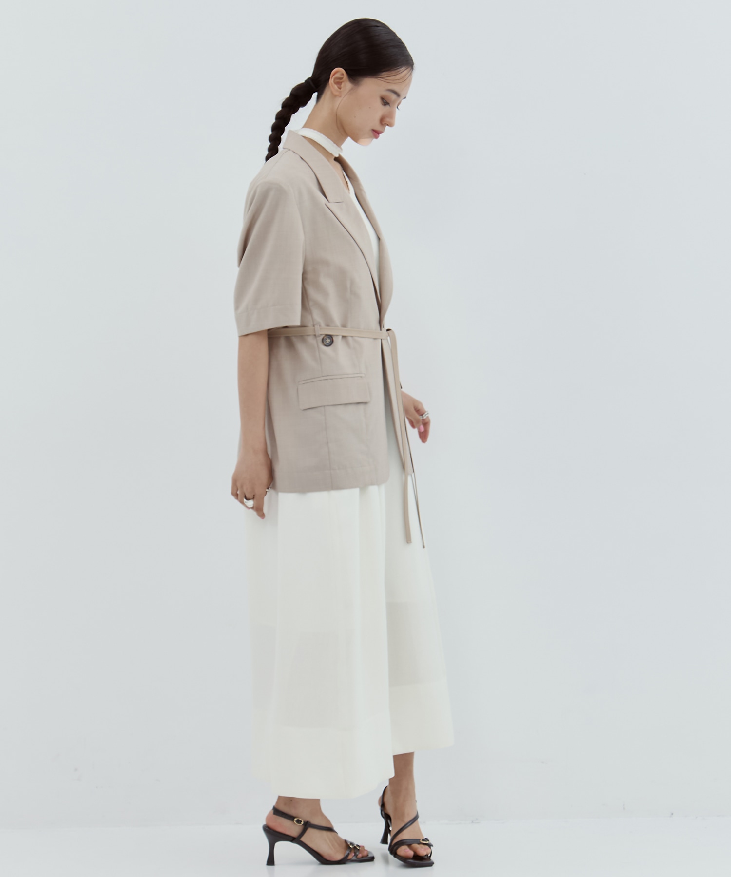 Half Sleeve Summer Wool Jacket STUDIOUS