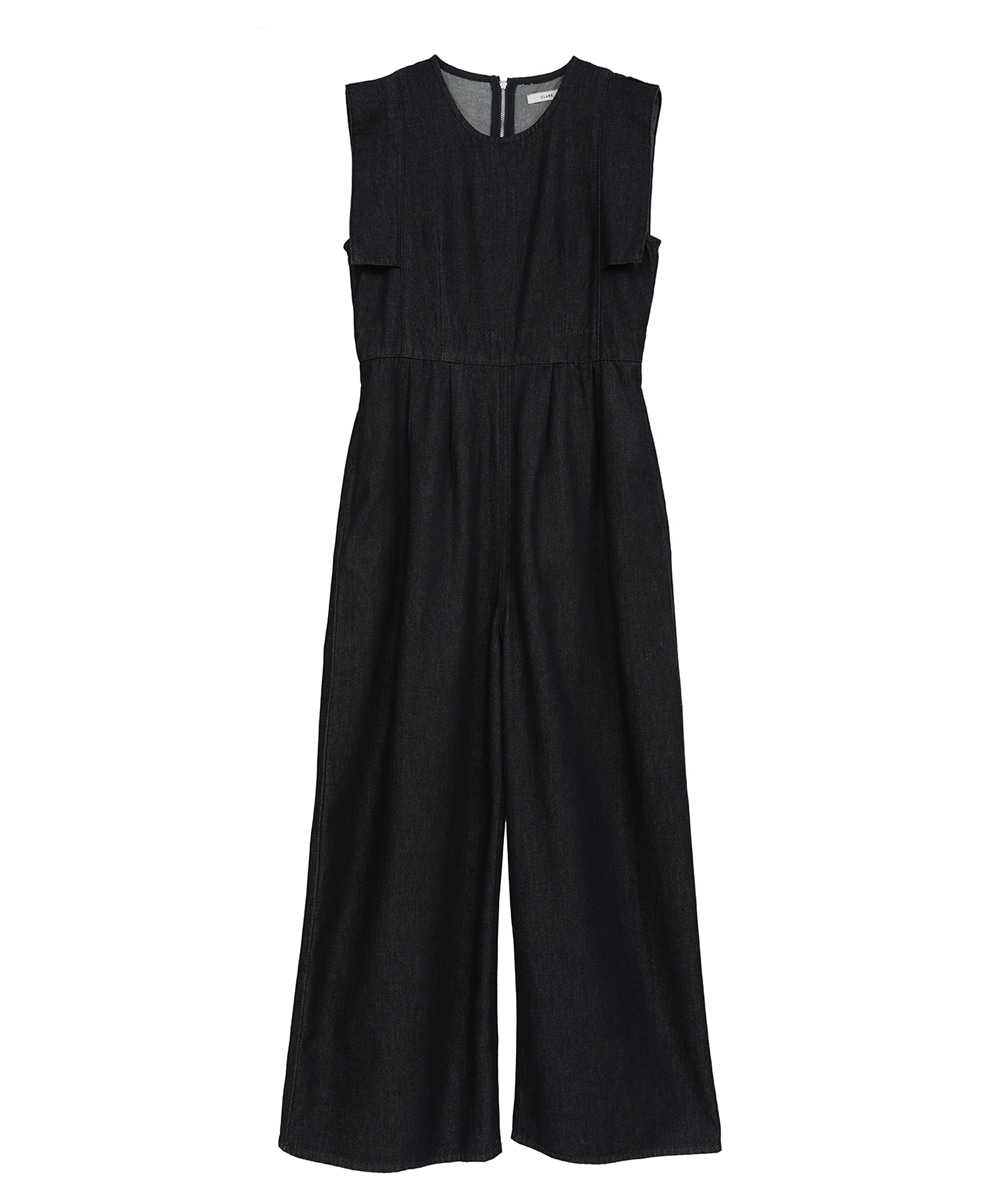 SQUARE SLEEVE DENIM ALL IN ONE CLANE