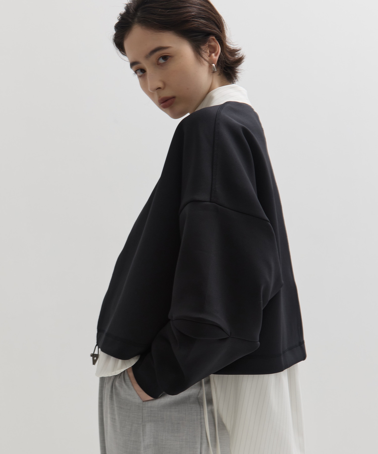 Draw Cord Cropped T UJOH