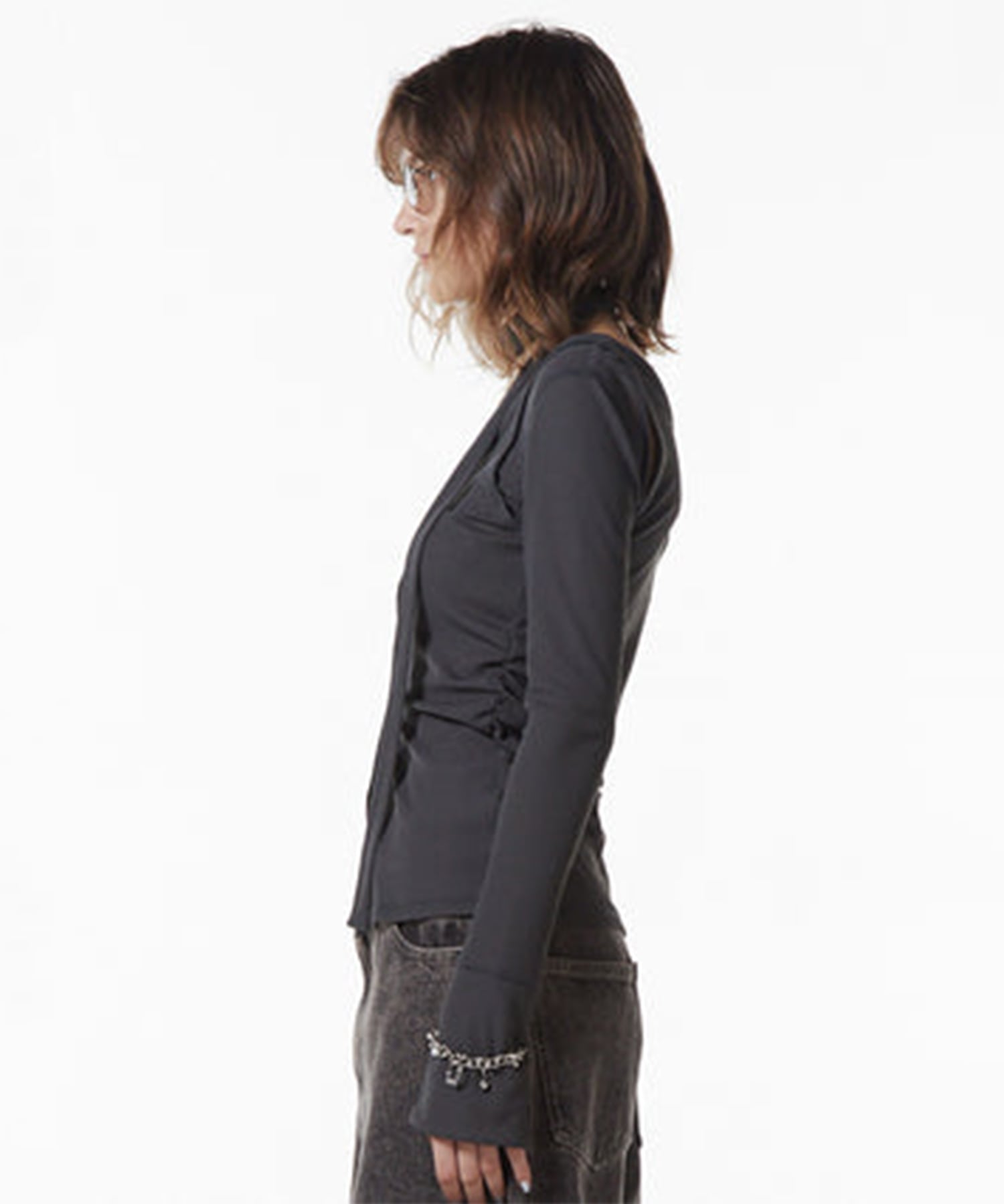 SCARF CHOKER TOPS JOSEMOON